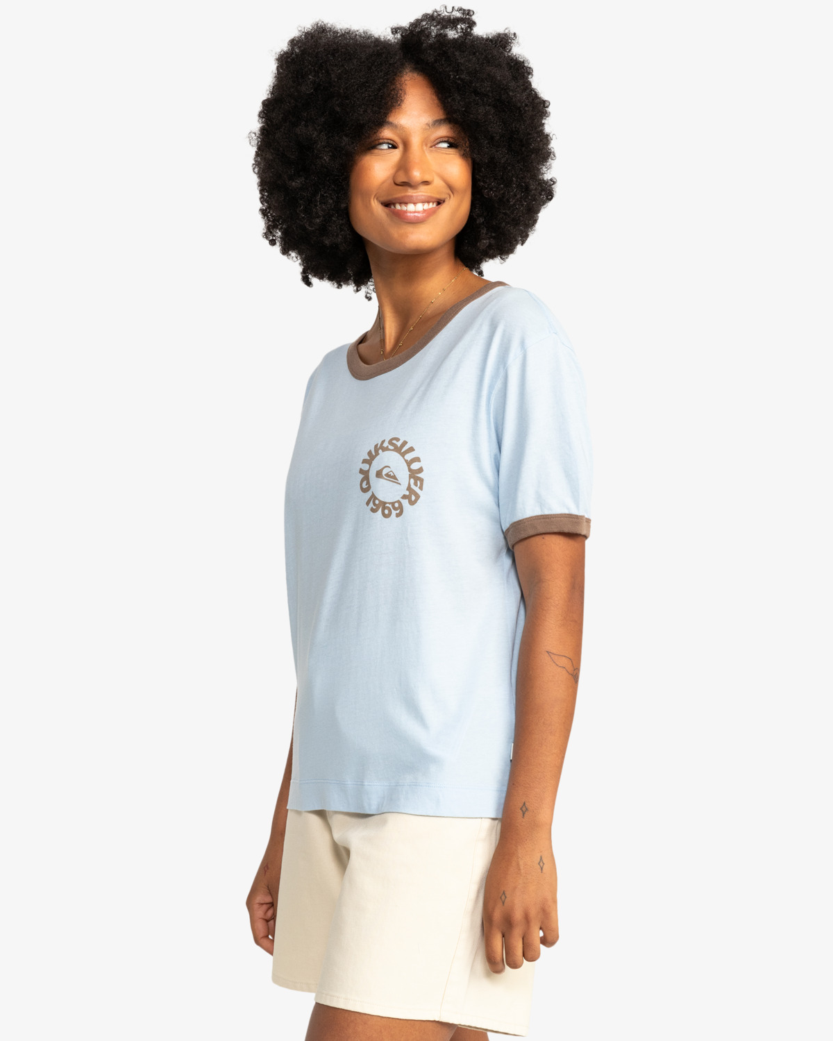 Uni Ringer T-shirt In Skyway
