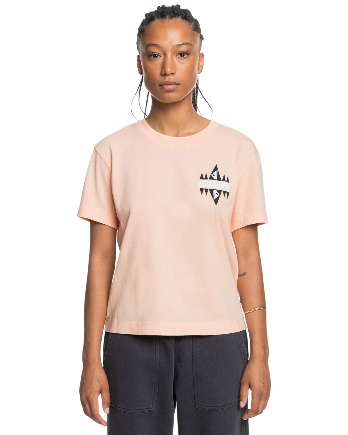Uni Screen T-shirt In Peach Parfait