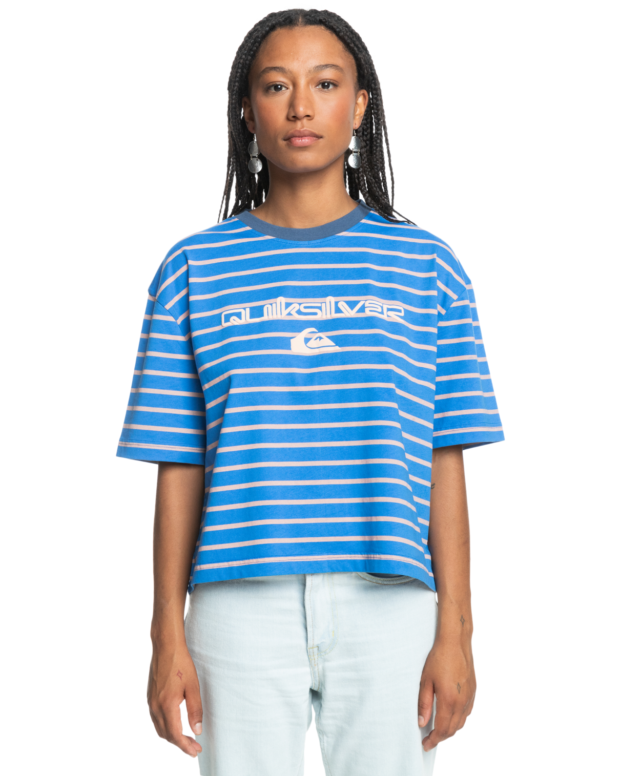 Uni Stripe And Arts T-shirt In Nebulas