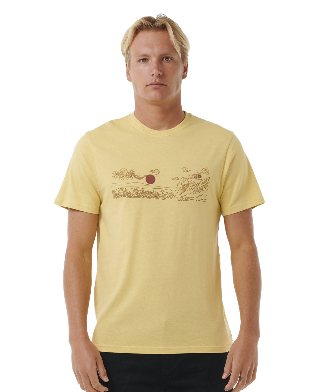 Up The Line T-shirt In Straw