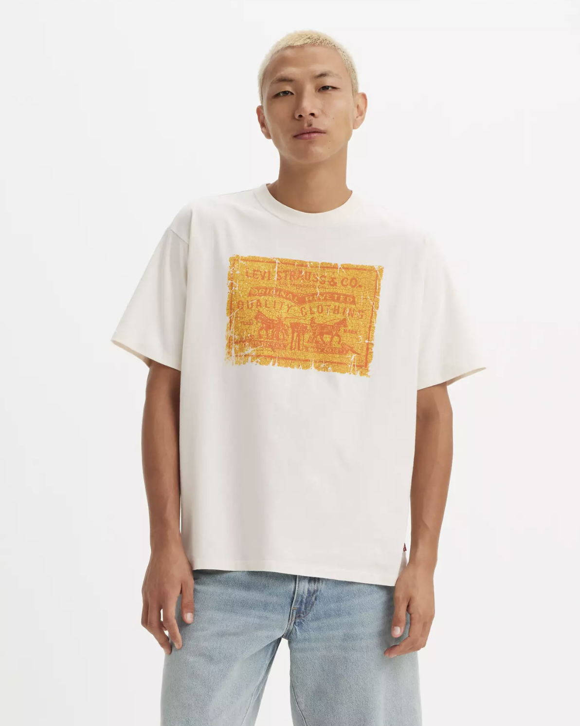 Vintage Graphic T-shirt In Archival Patch Egret