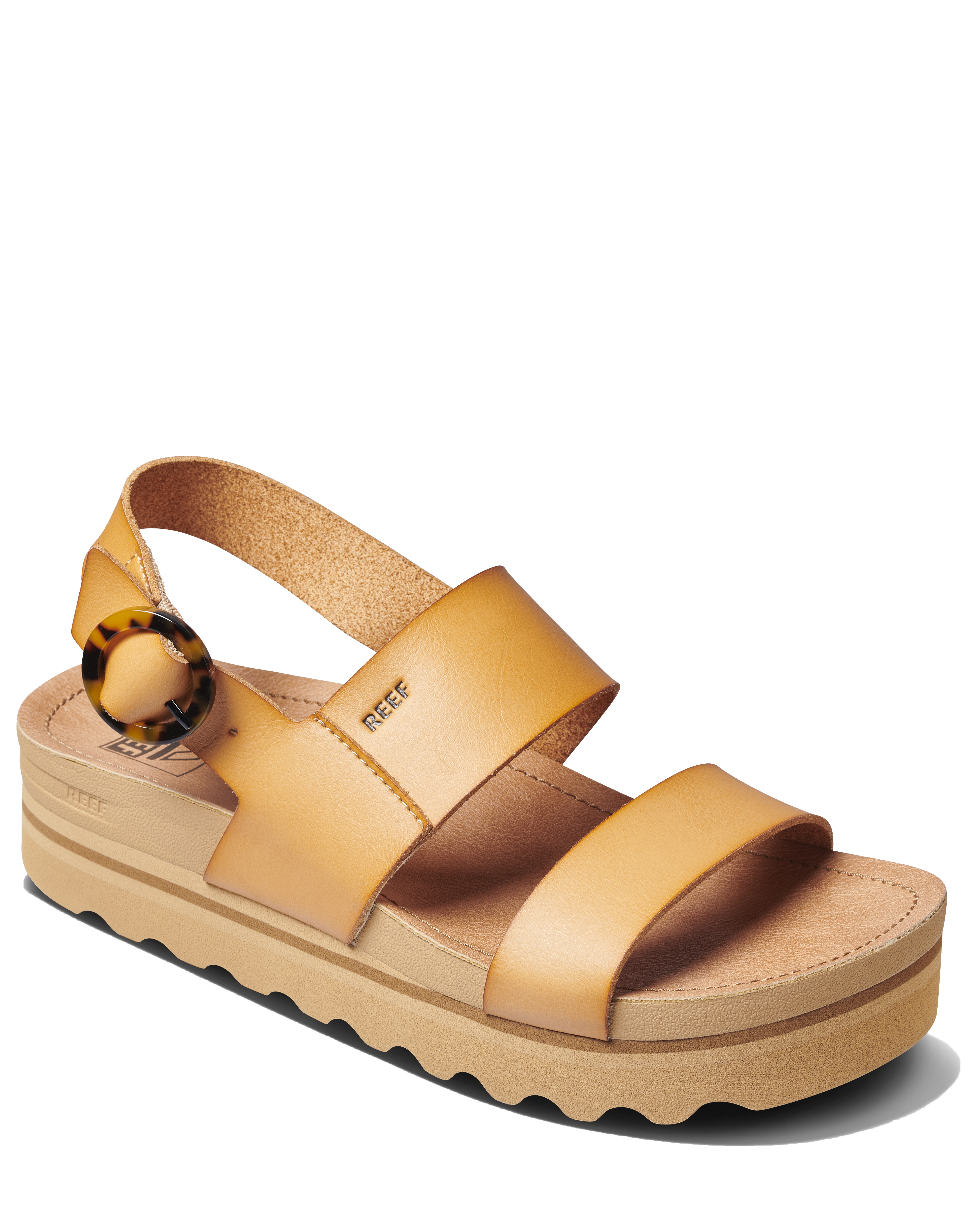 Vista Hi Buckle Sandals In Natural
