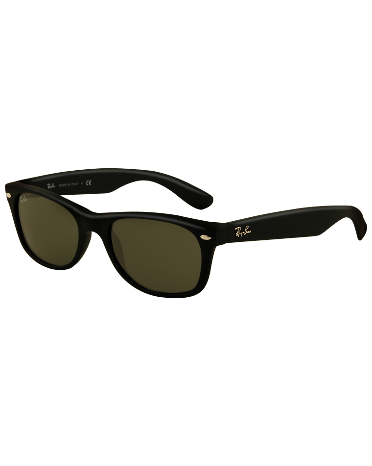 Black New Wayfarer Sunglasses In Black