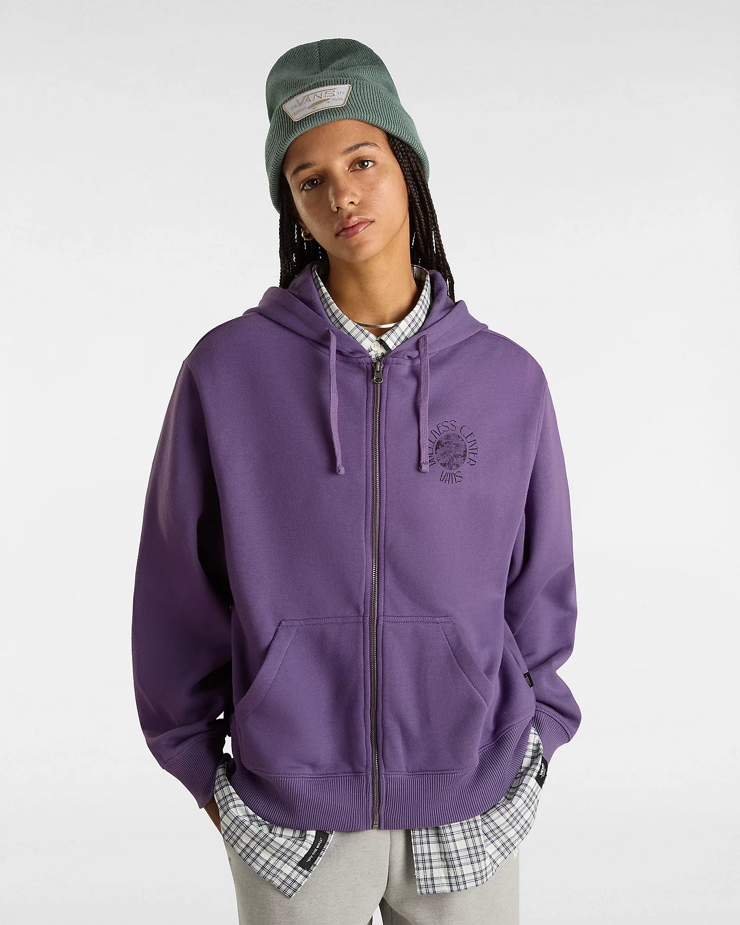 Wellness Blousant Hoodie In Grape Jam