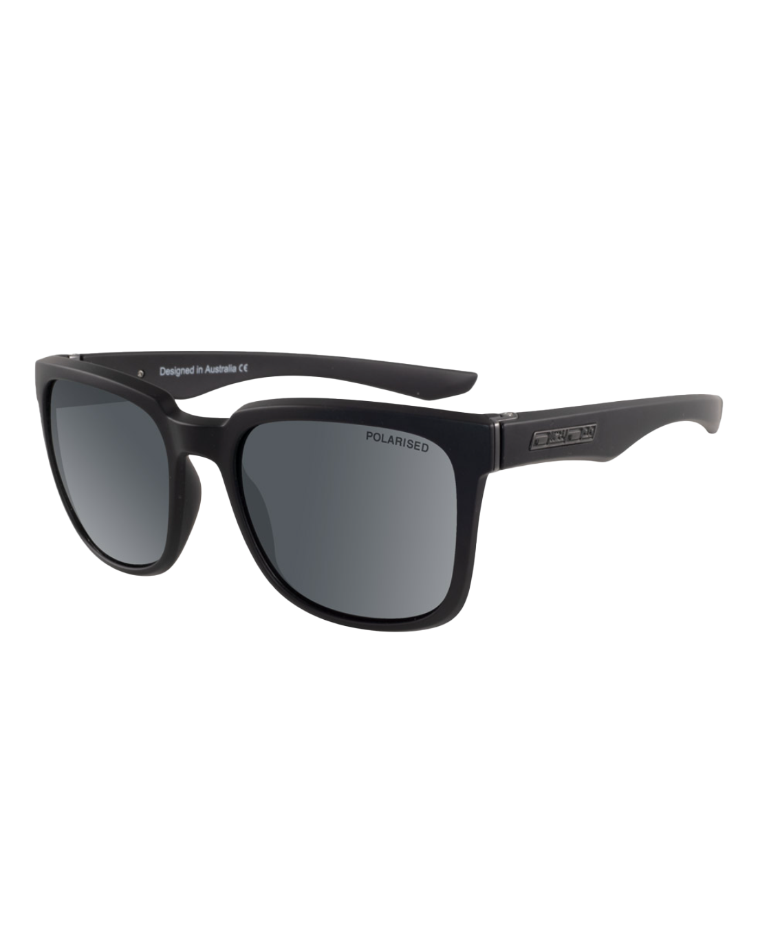 Blade Polarised Sunglasses In Matte BlackandGrey