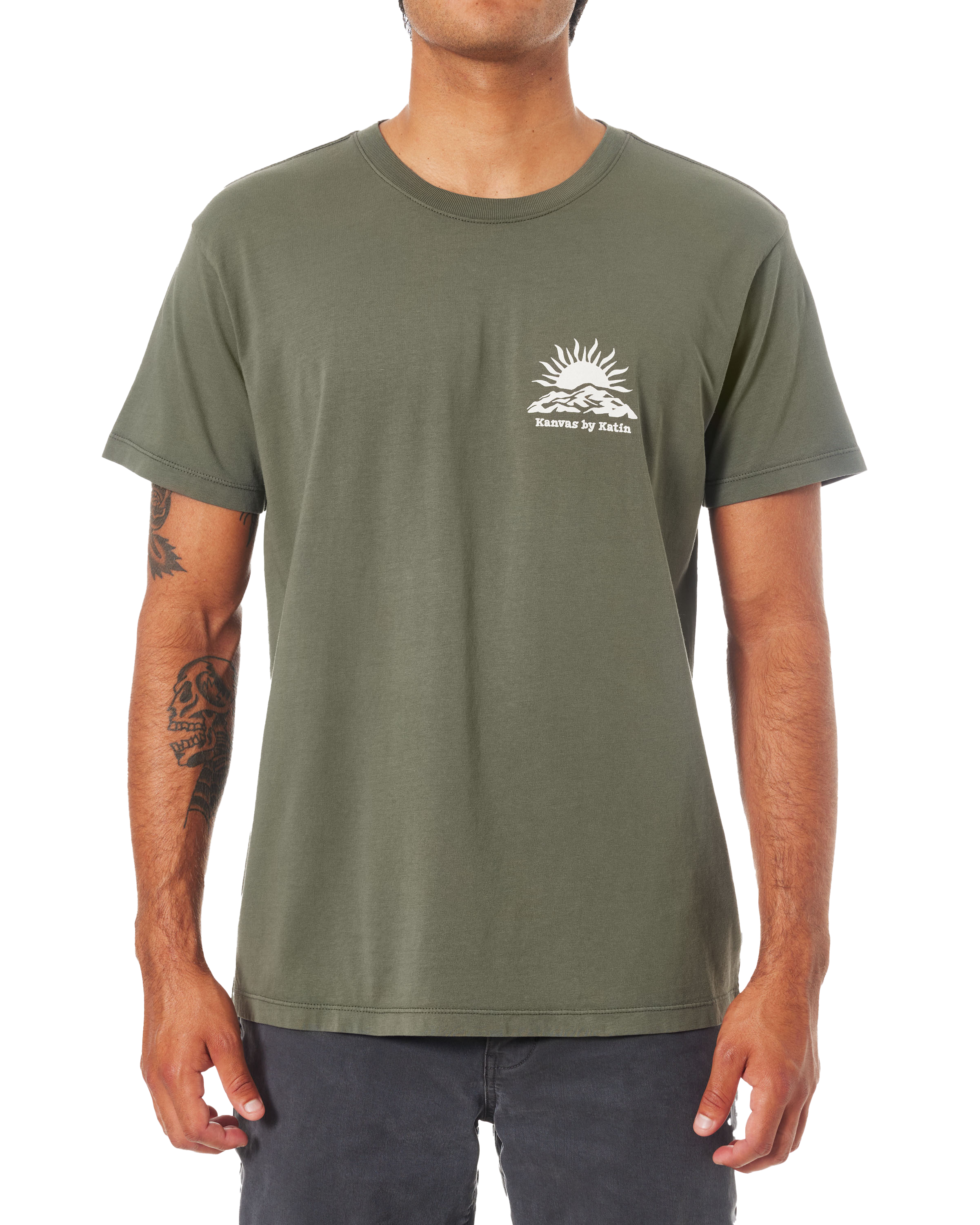 Whitney T-shirt In Clover Garment Dye