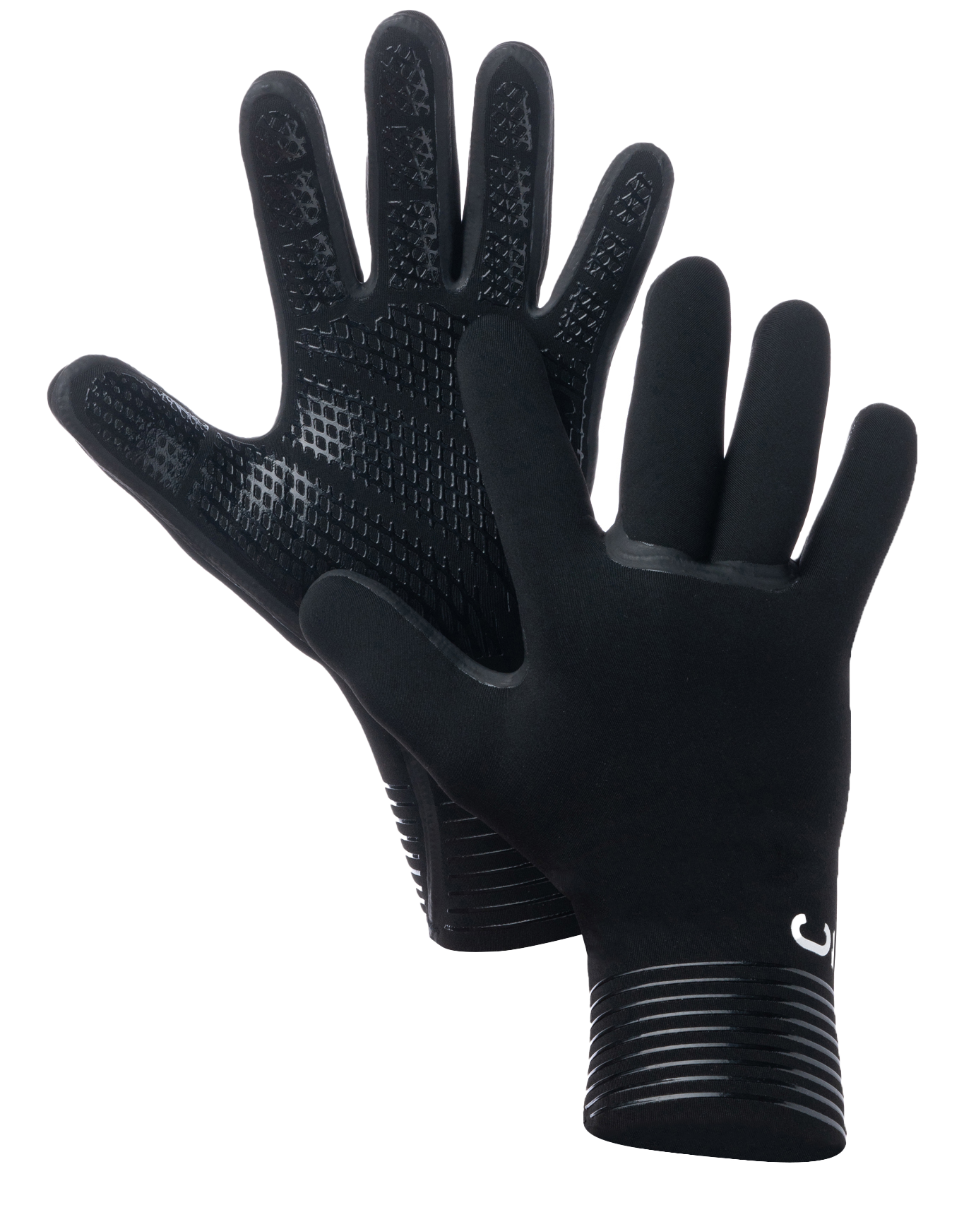 Wired 3mm Wetsuit Gloves In Black