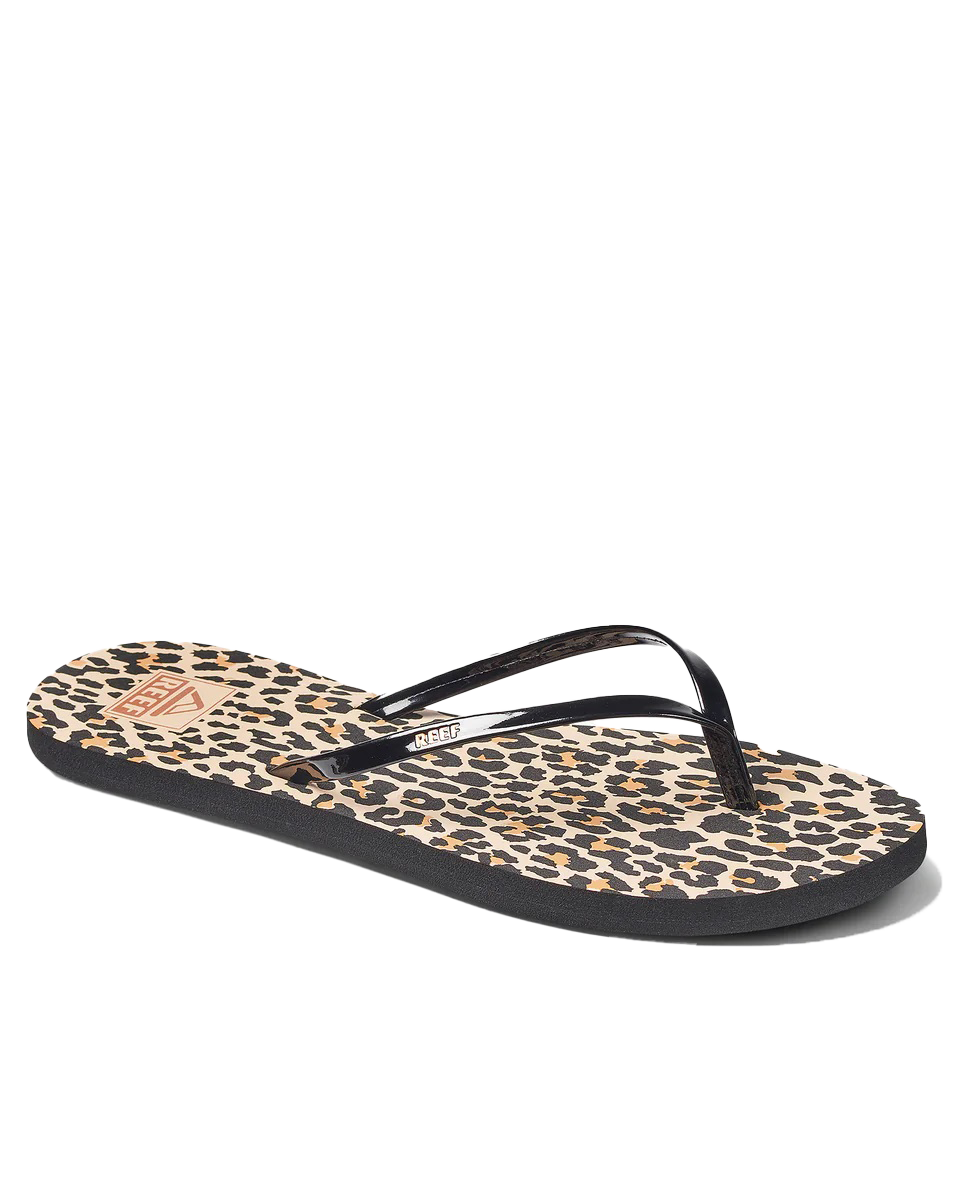 Bliss-full Flip Flops In Classic Leopard