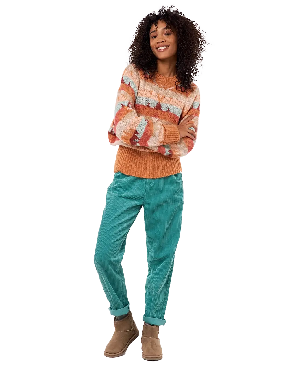 Zuma Aztec Jumper In Multi Colour