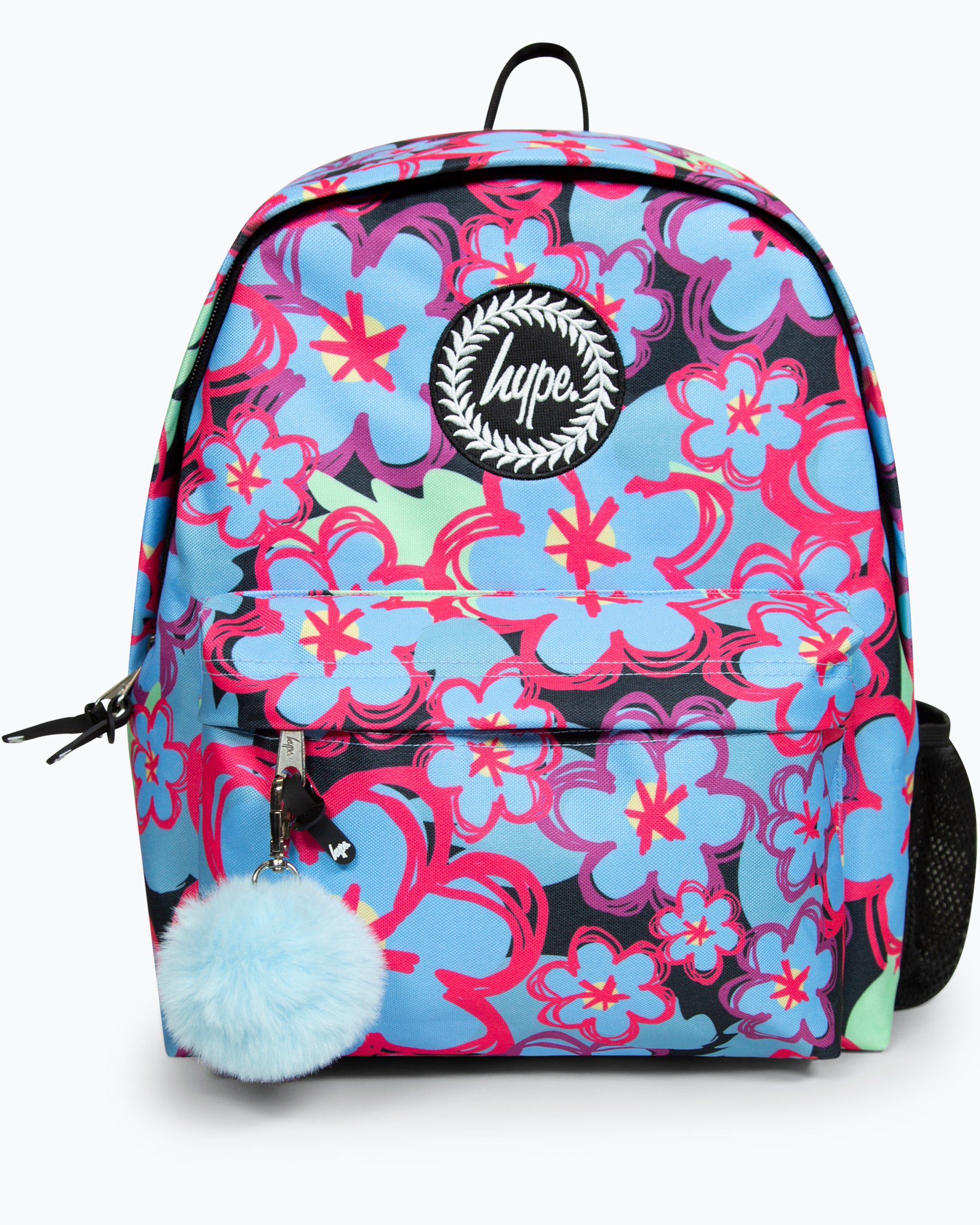 Blue Flowers Backpack In Multi