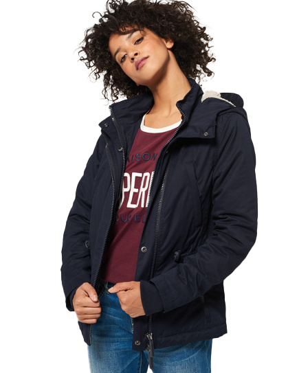 Boxy Snorkle Parker In Super Dark Navy