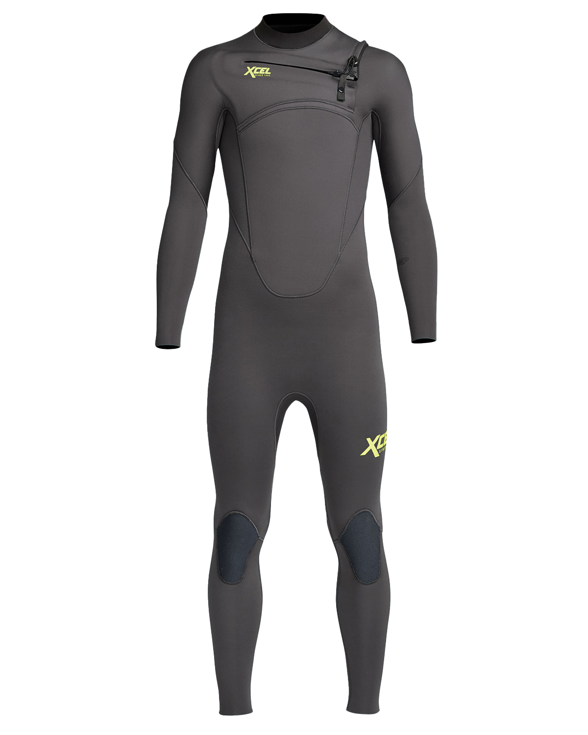 Boys Comp 3/2mm Chest Zip Wetsuit In Graphite