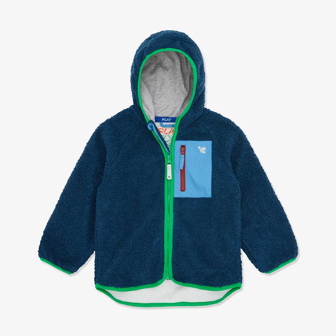 Borg Fleece Jacket Navy - 3-4 Yrs / Navy