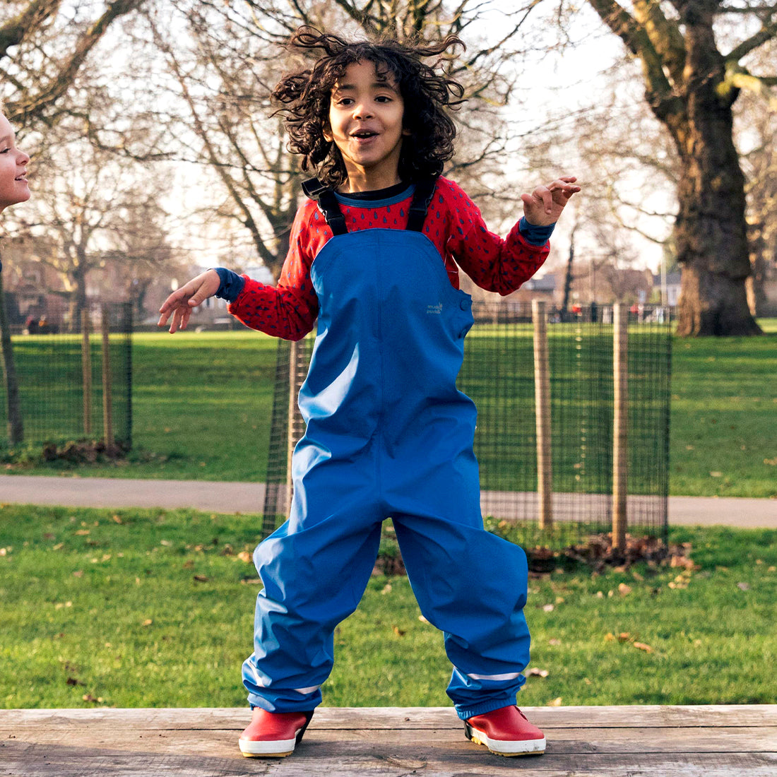 Rainy Day Waterproof Dungarees Blue - 18-24 Mths / Blue
