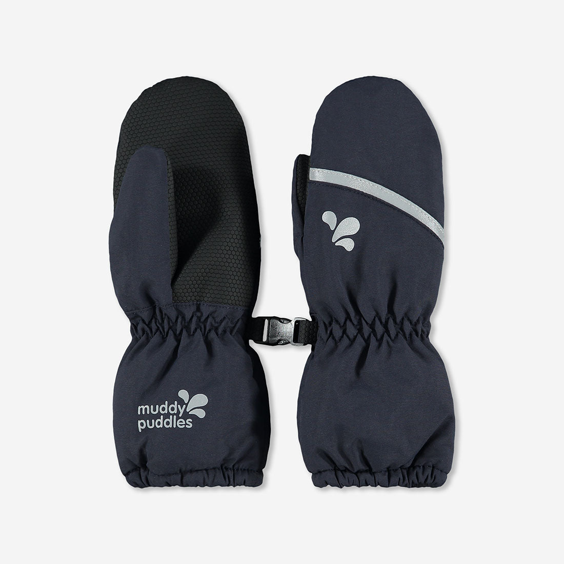 Ski Mittens Navy - 9-12 Yrs / Black