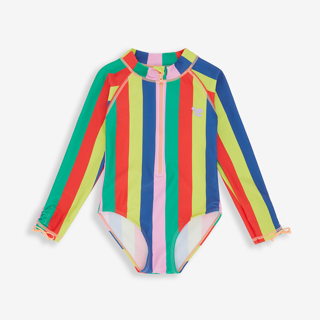 Uv Protective Long Sleeve Swimsuit Multi Striped - 3-4 Yrs / Multi