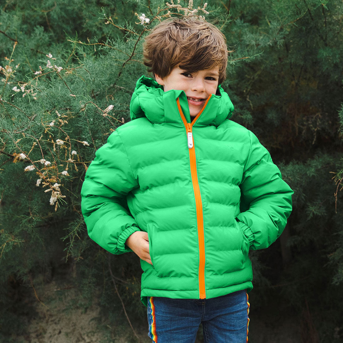 Waterproof Puffer Jacket Green - 12-13 Yrs / Green