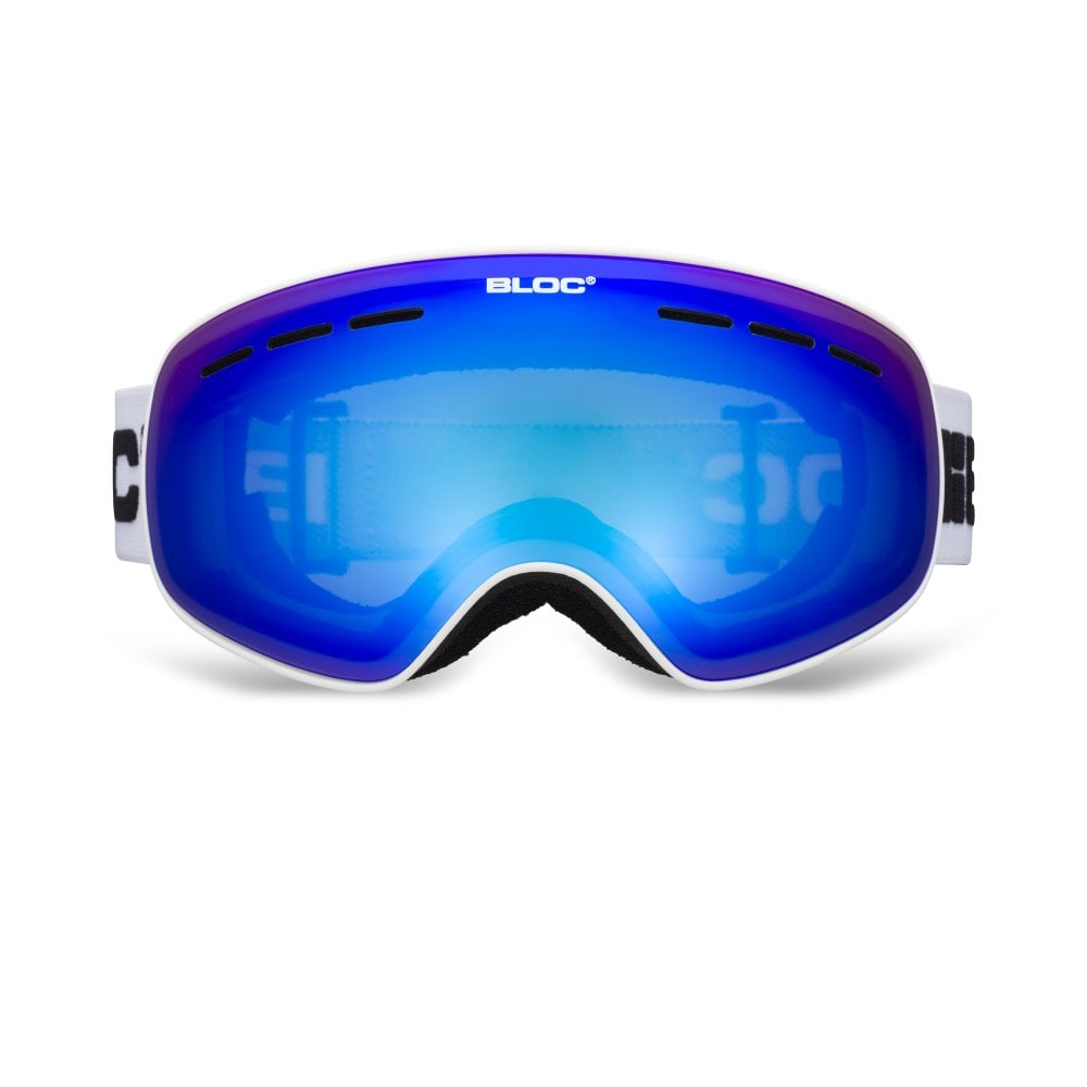 Bloc Moon Ski Goggles White - One Size / Blue