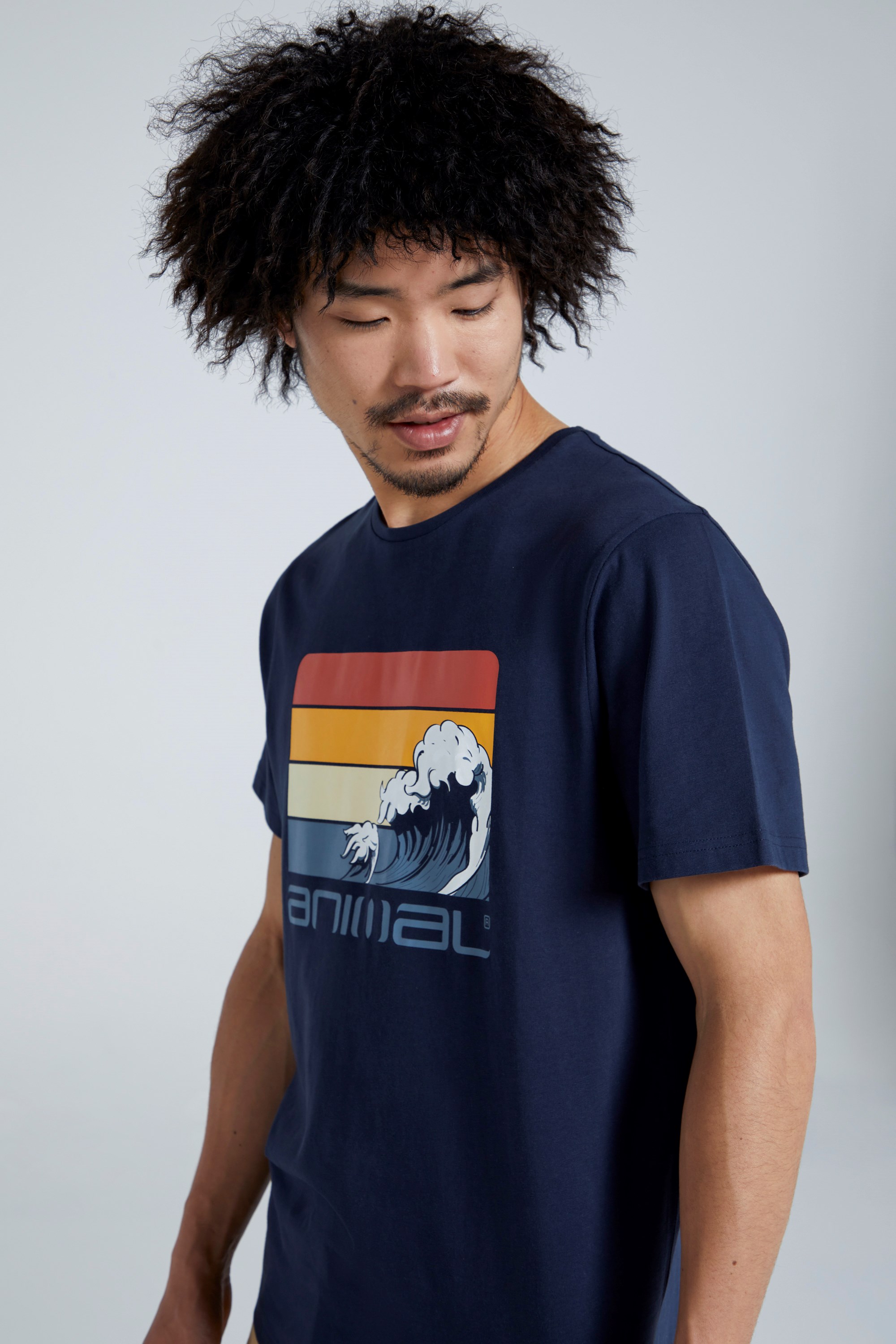 Classico Wave Mens Organic T-shirt - Navy