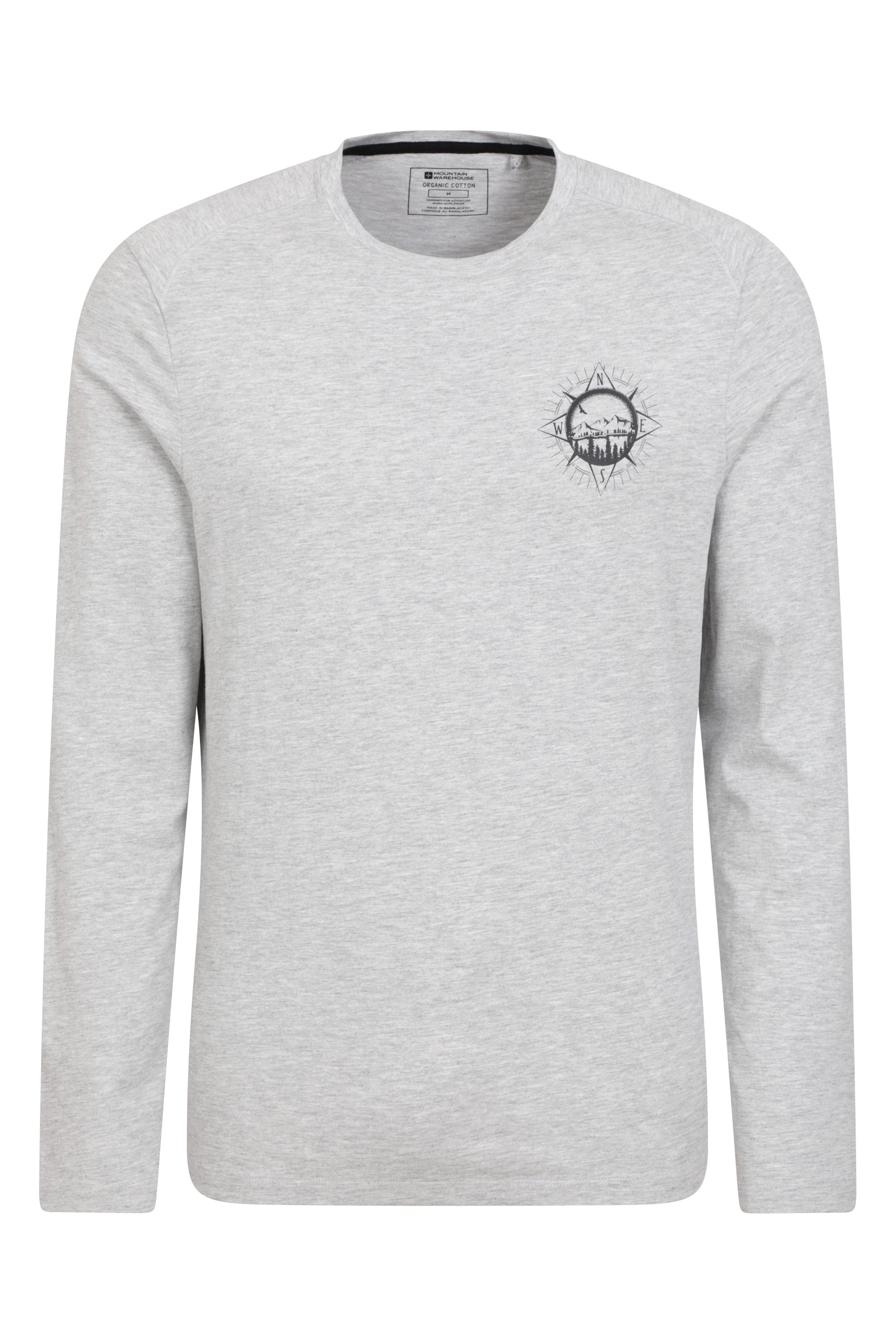 Compass Mens Organic T-shirt - Grey