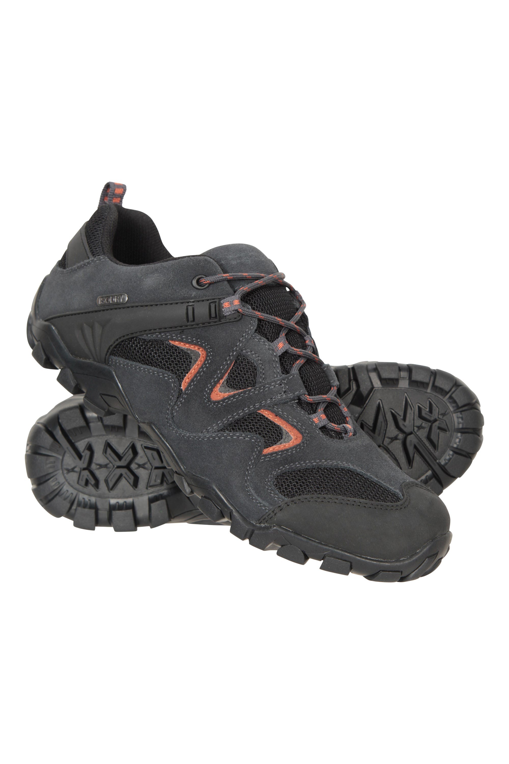 Curlew Mens Waterproof Walking Shoes - Grey