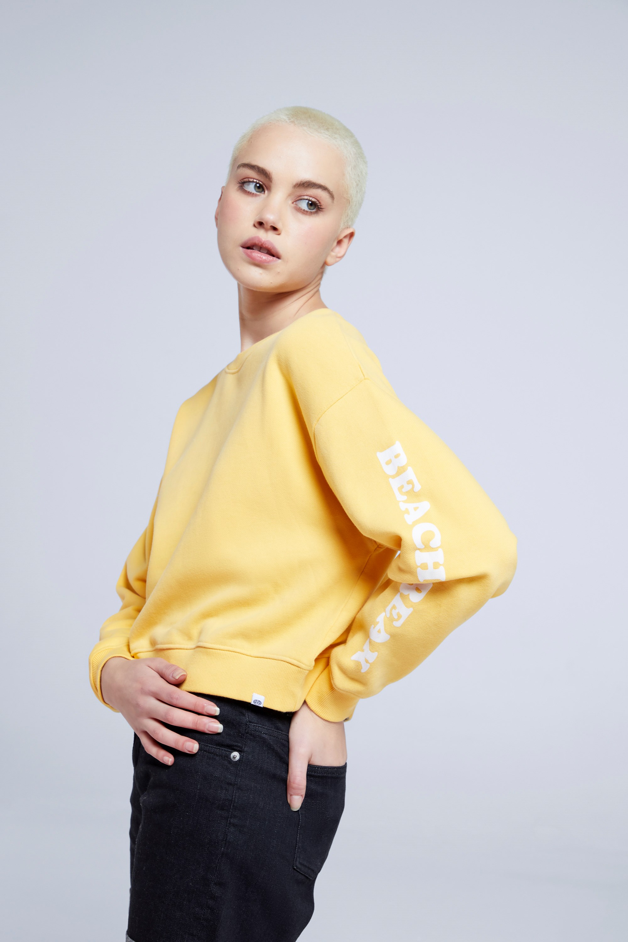 Dalia Womens Organic Sweatshirt - Yellow