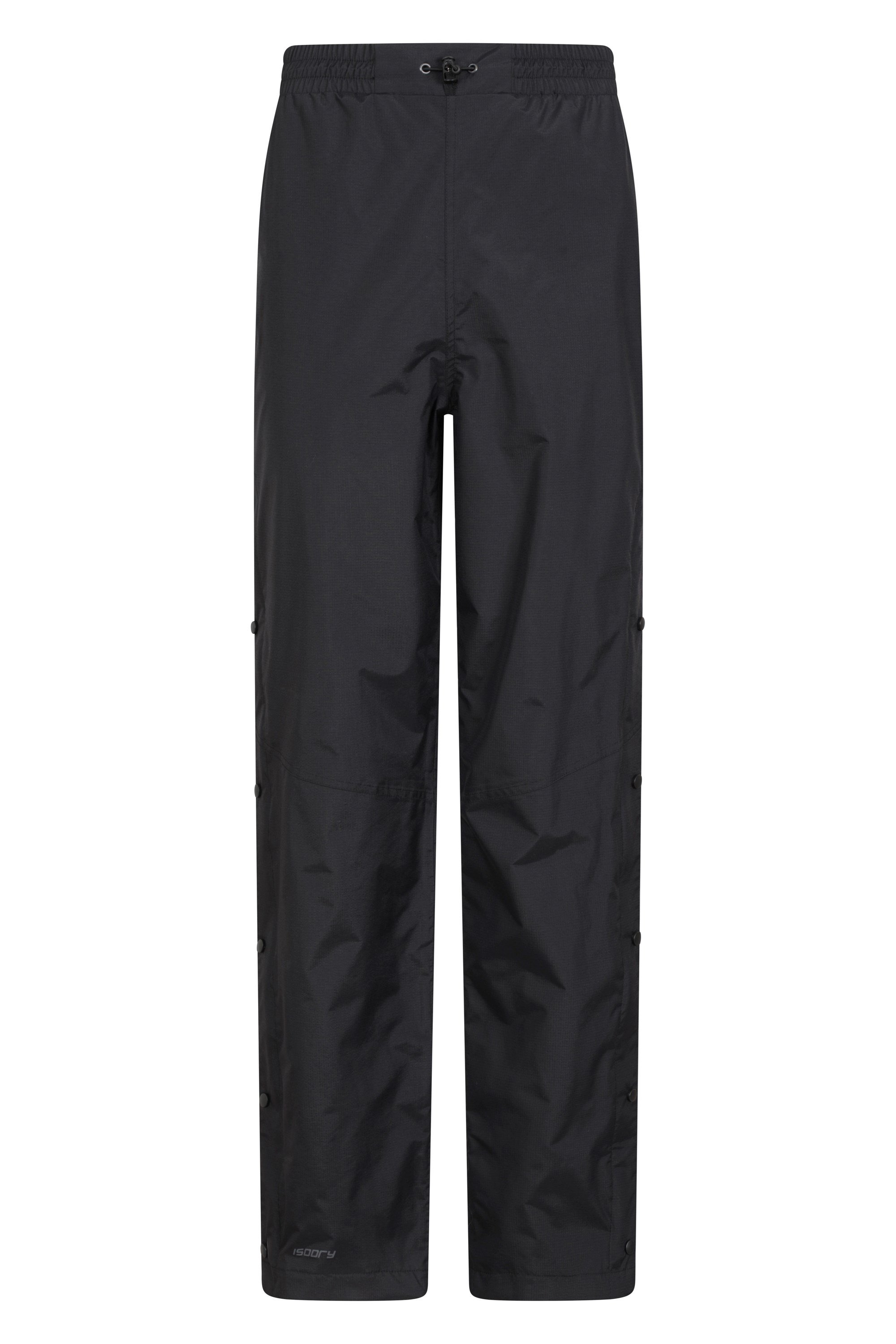 Downpour Mens Waterproof Trousers Long Length - Black