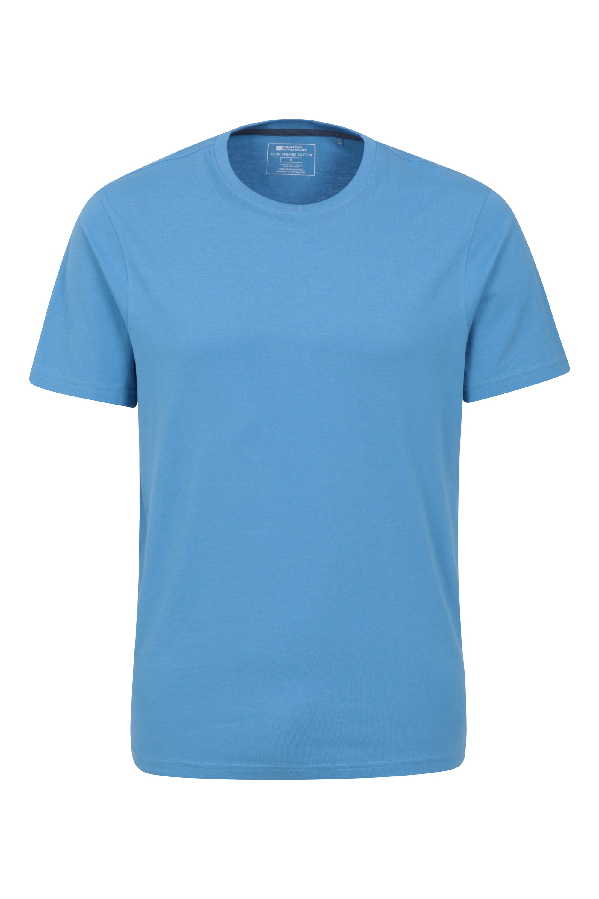 Eden Mens Organic Plain T-shirt - Blue