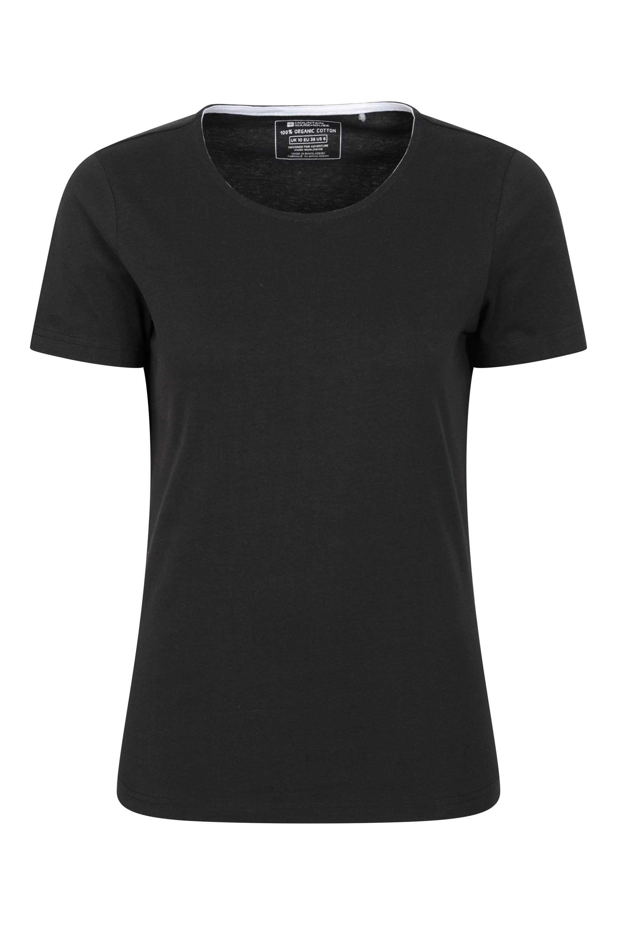 Eden Round Neck Womens Organic T-shirt - Black