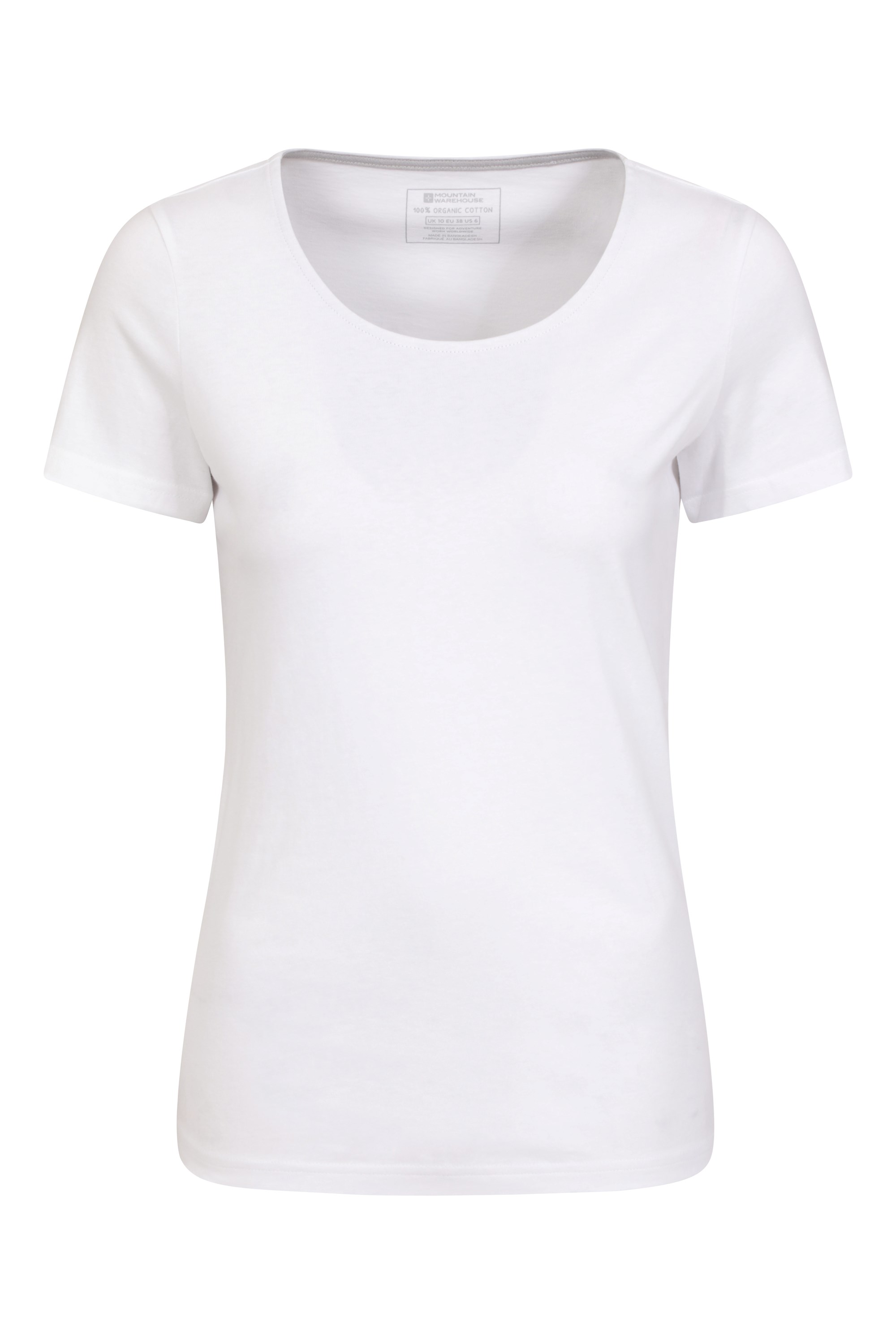 Eden Womens Organic Round Neck T-shirt - White