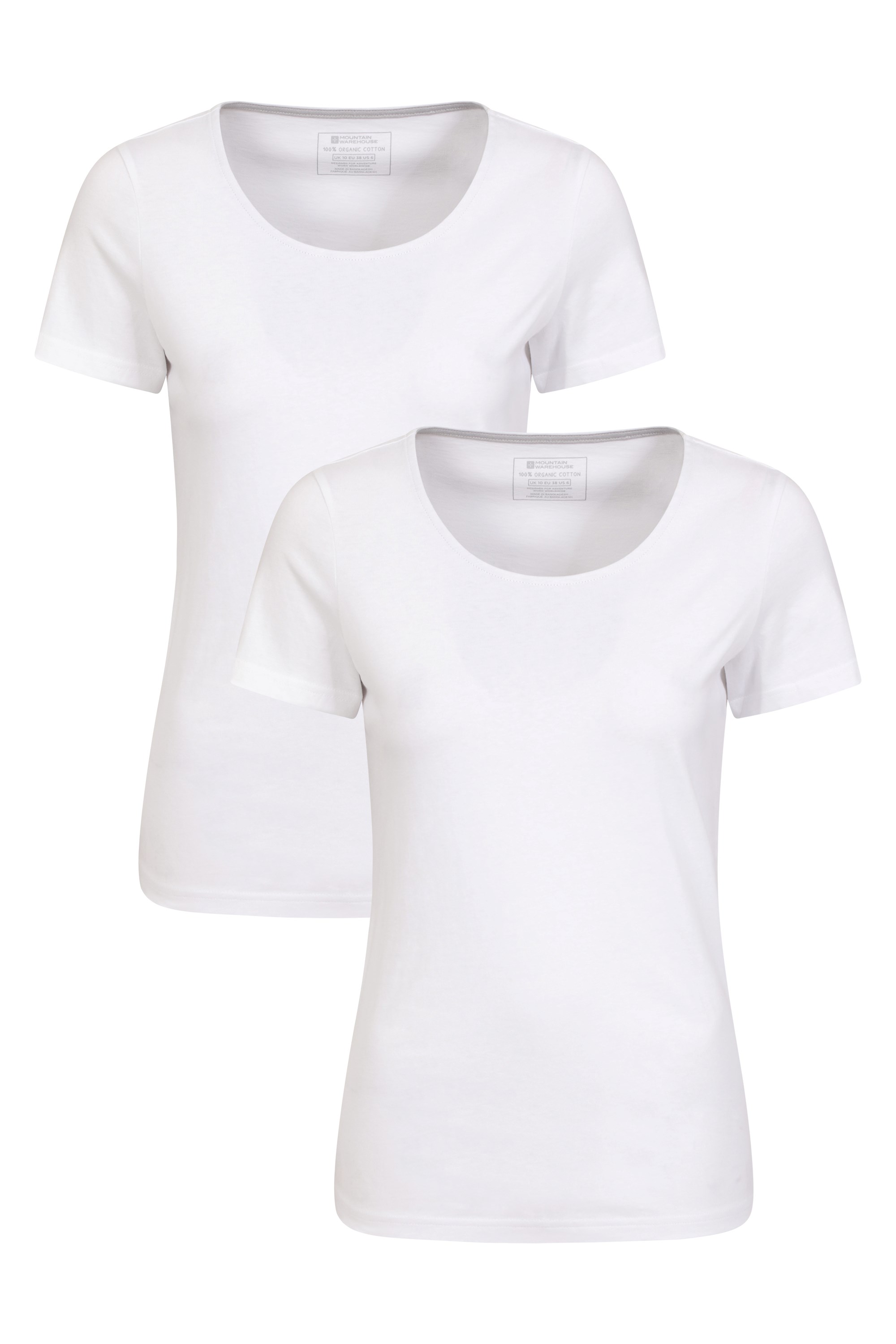 Eden Womens Organic T-shirt 2-pack - White