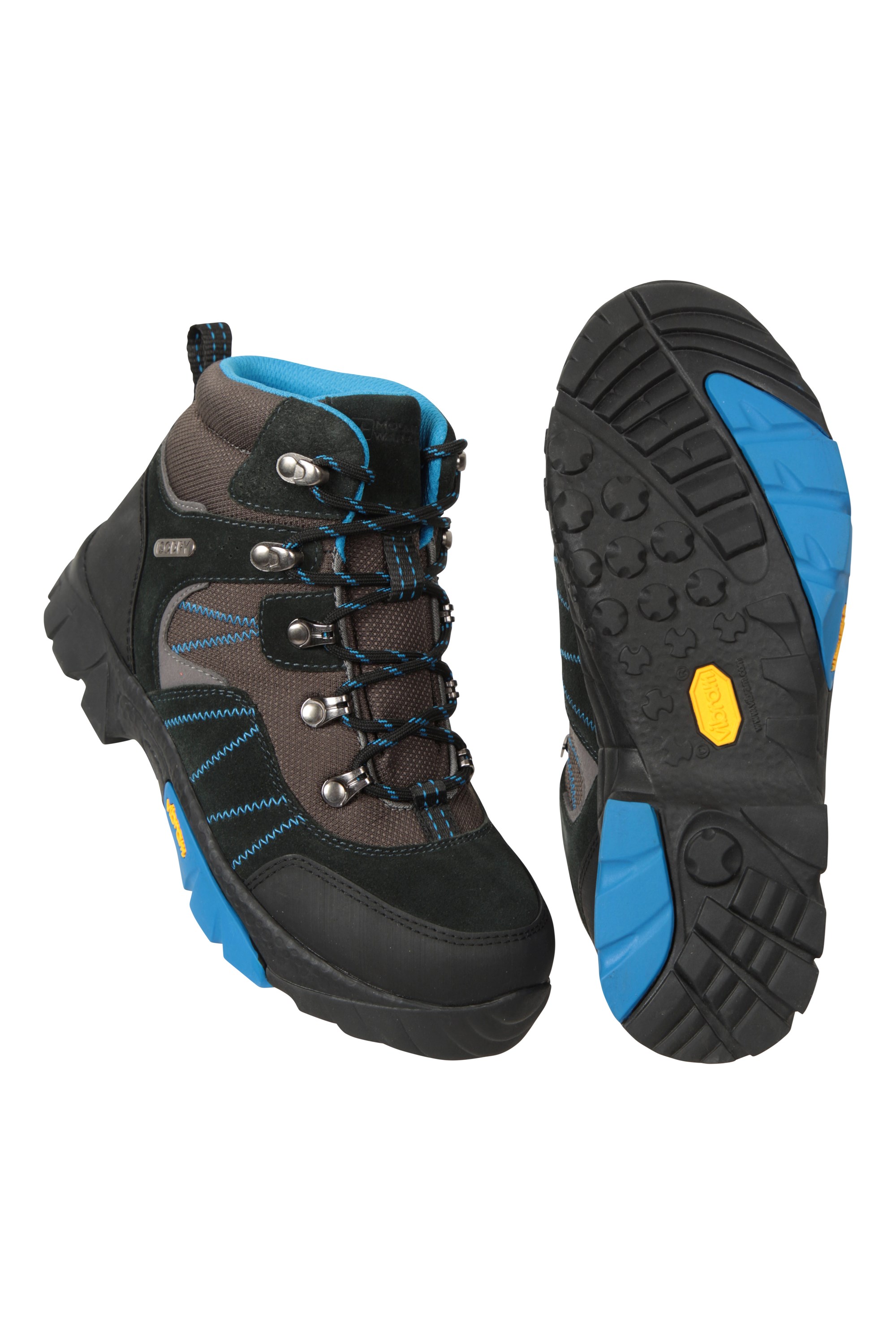 Edinburgh Vibram Youth Waterproof Walking Boots - Blue