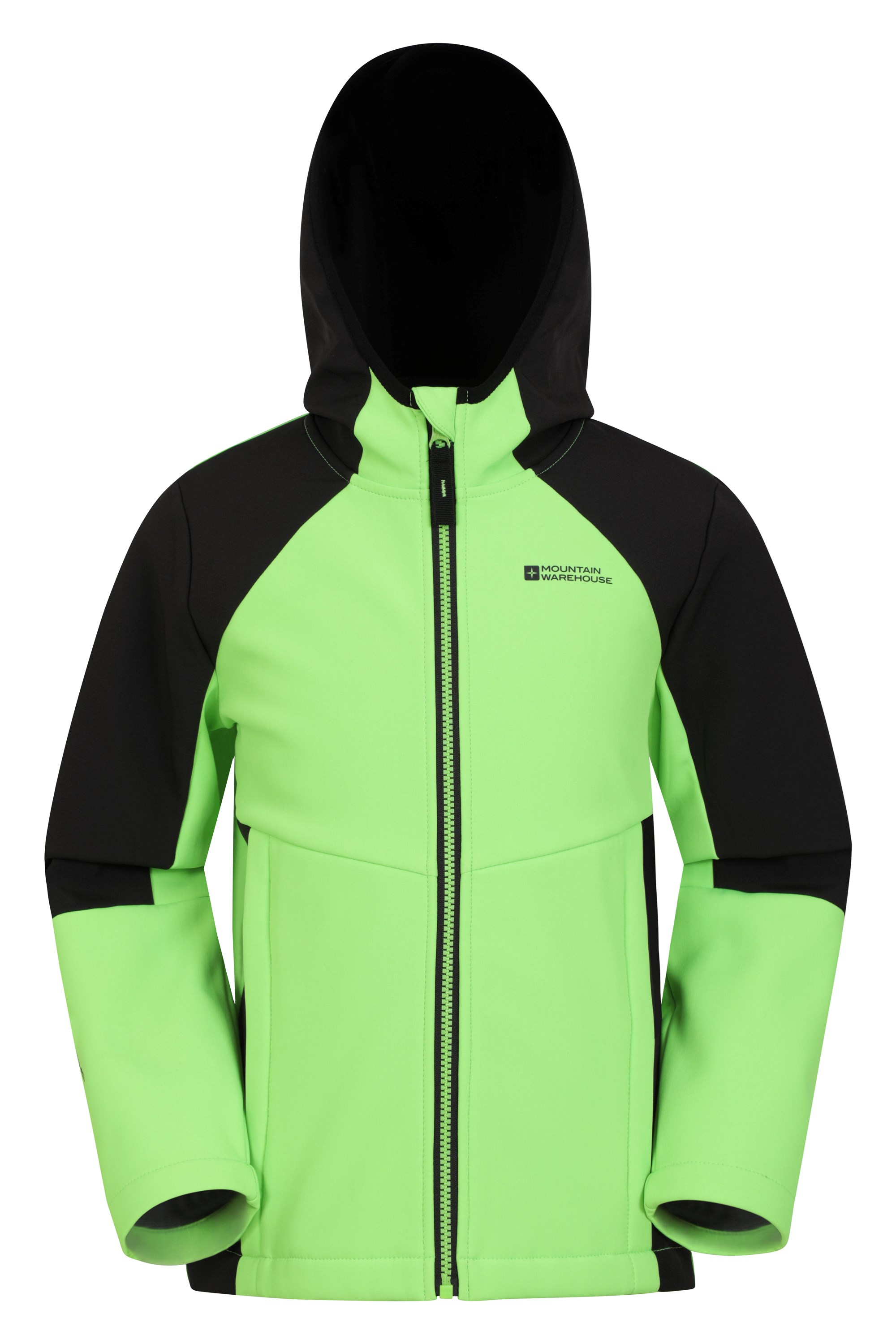 Electric Kids Panelled Softshell Jacket - Green
