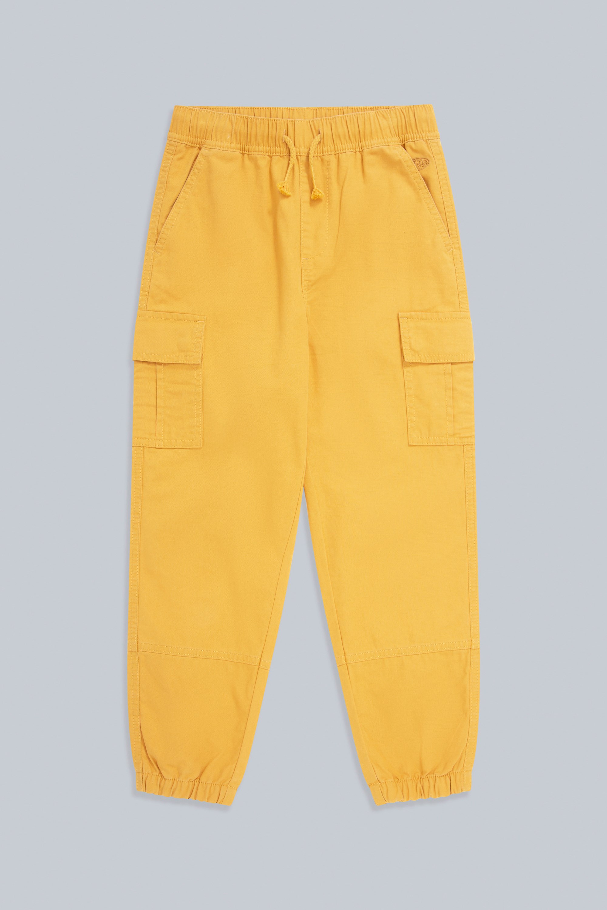 Emmet Kids Organic Cargo Trousers - Beige