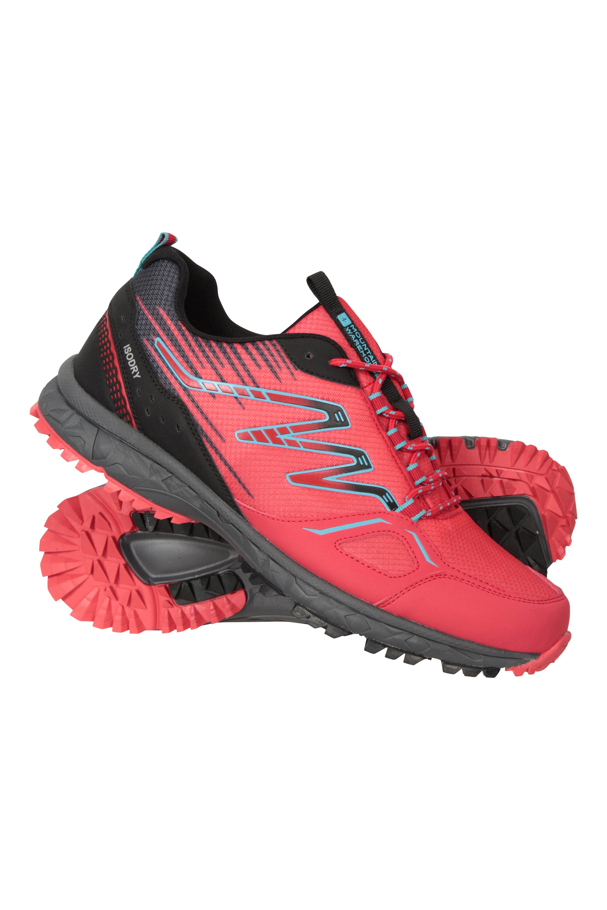 Enhance Mens Waterproof Trail Runner Sneakers - Red
