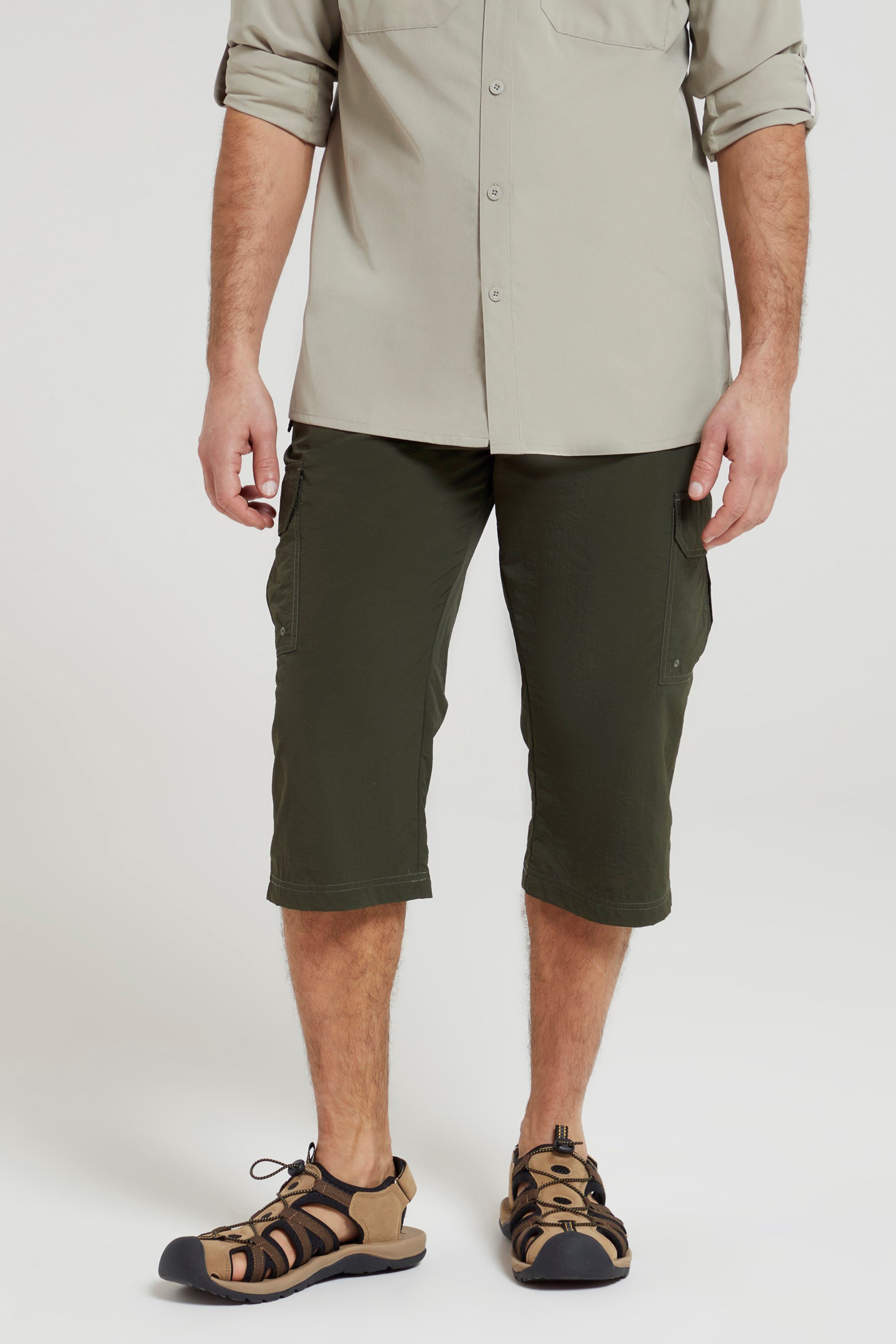 Explore Mens Long Shorts - Green