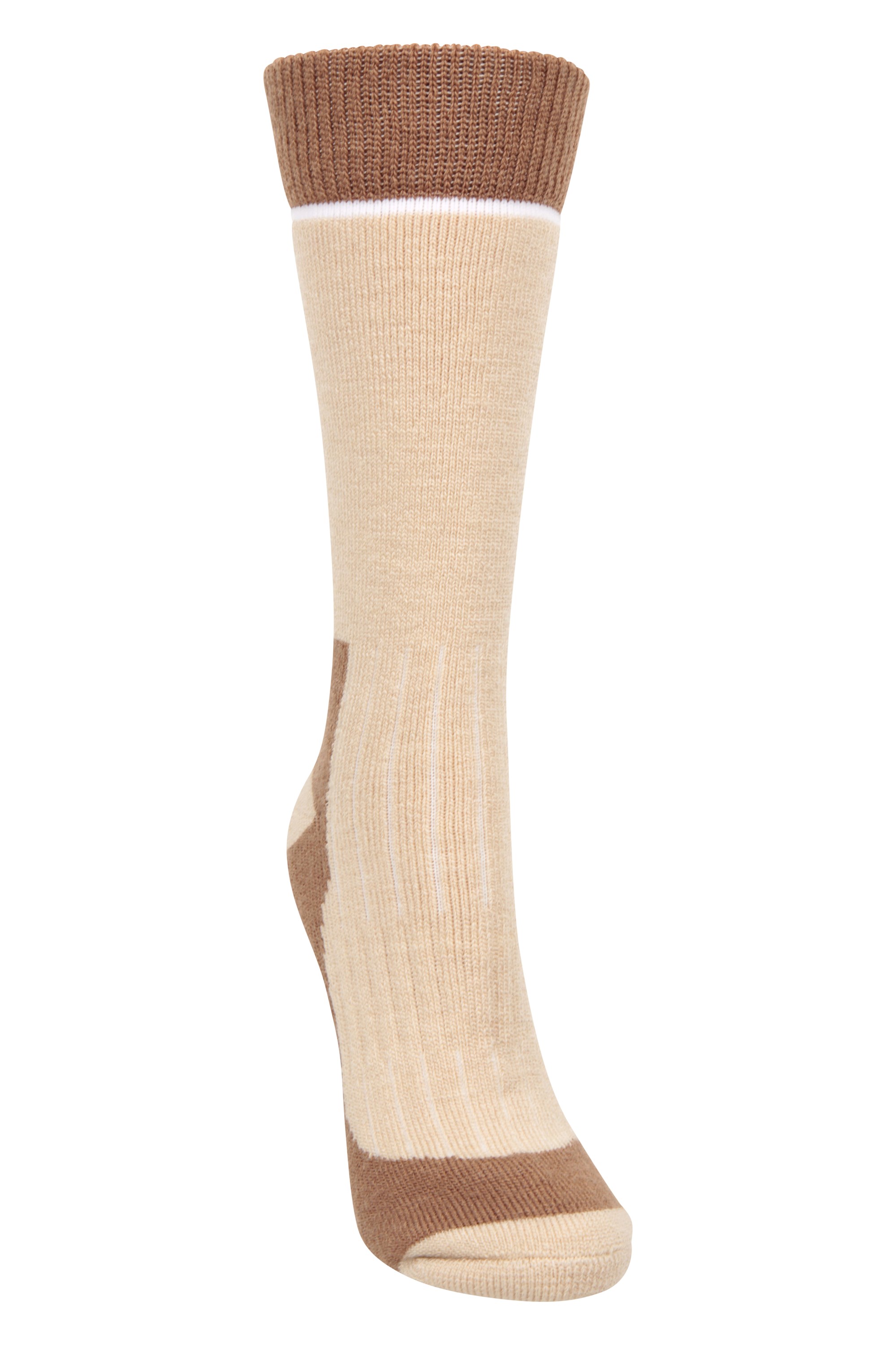Explorer Womens Merino Thermal Mid-calf Socks - Beige