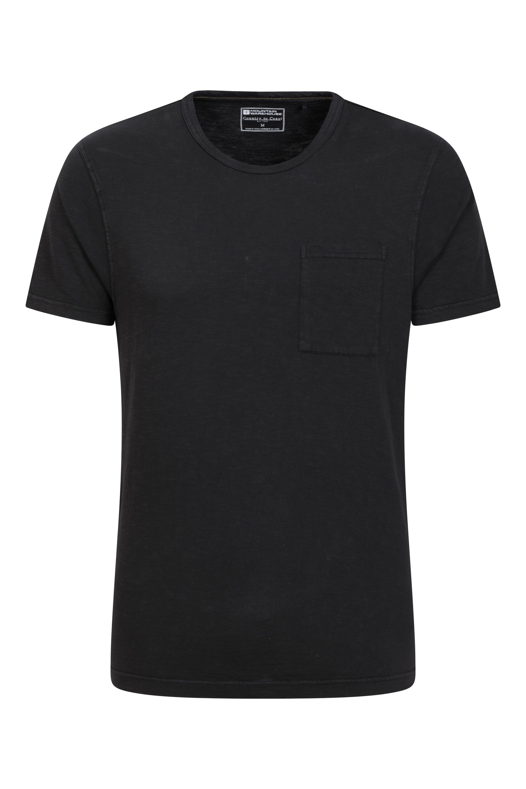 Fescue Mens Pocket T-shirt - Black