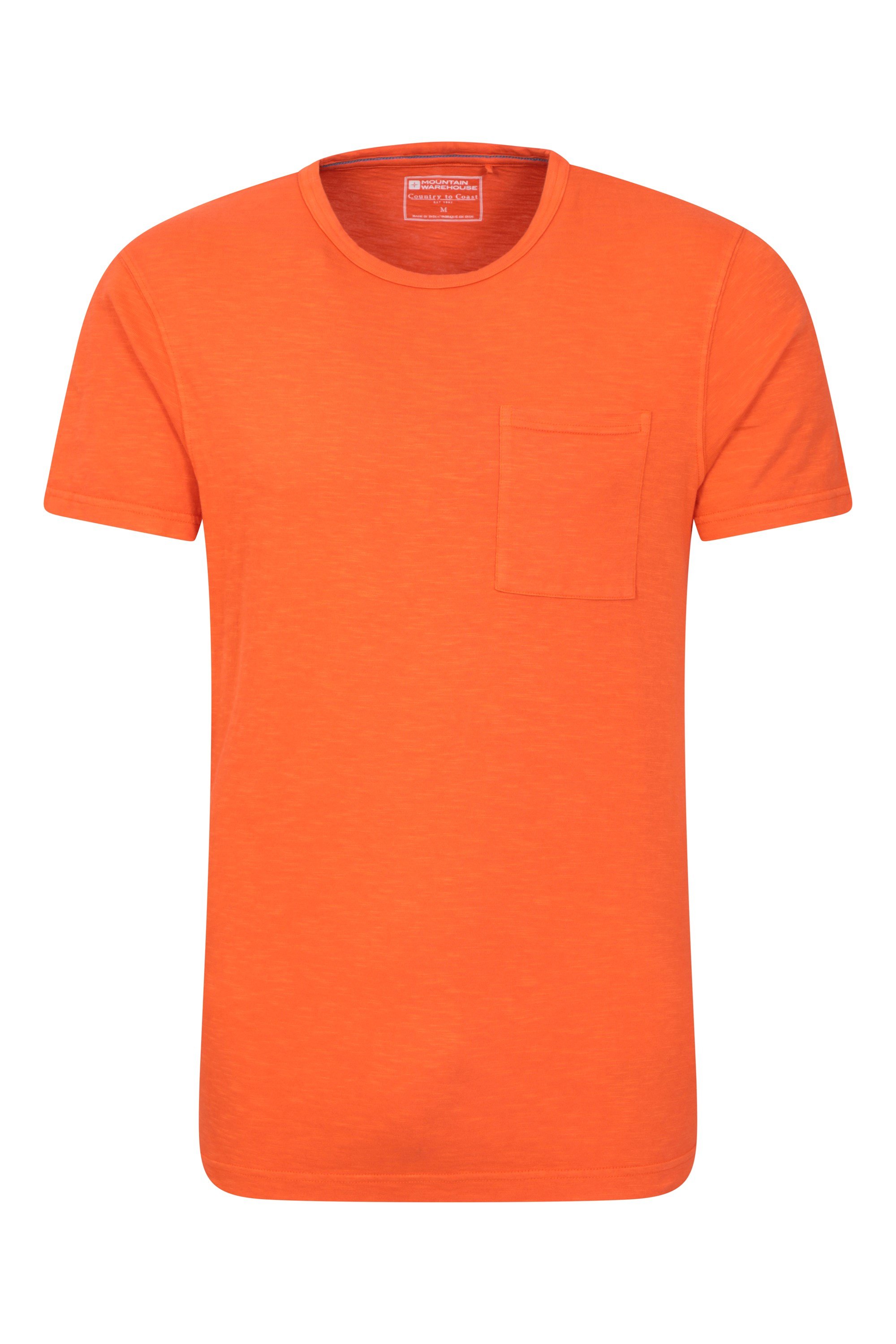 Fescue Mens Pocket T-shirt - Orange