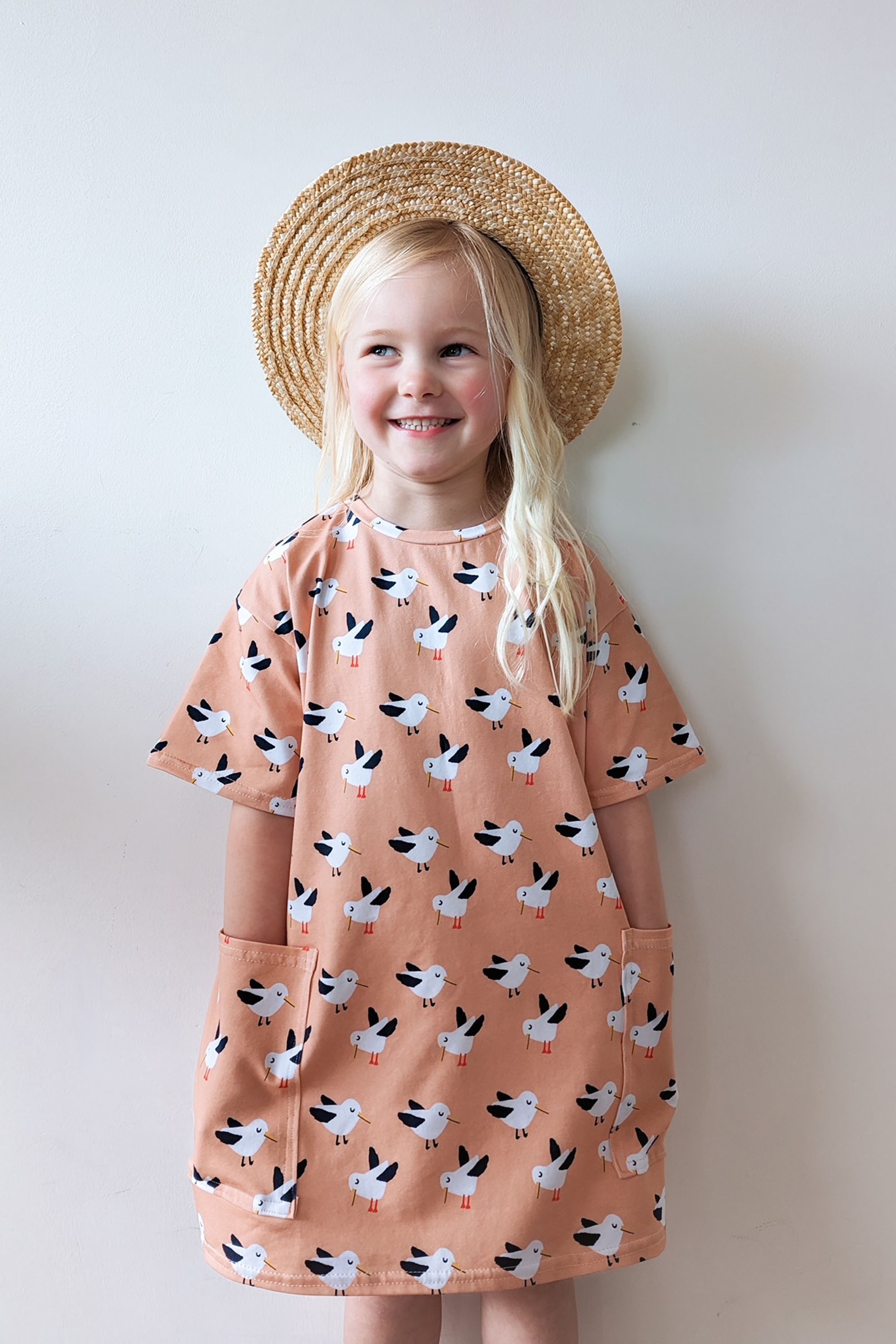 Gull Pocket Kids Oversized T-shirt Dress -