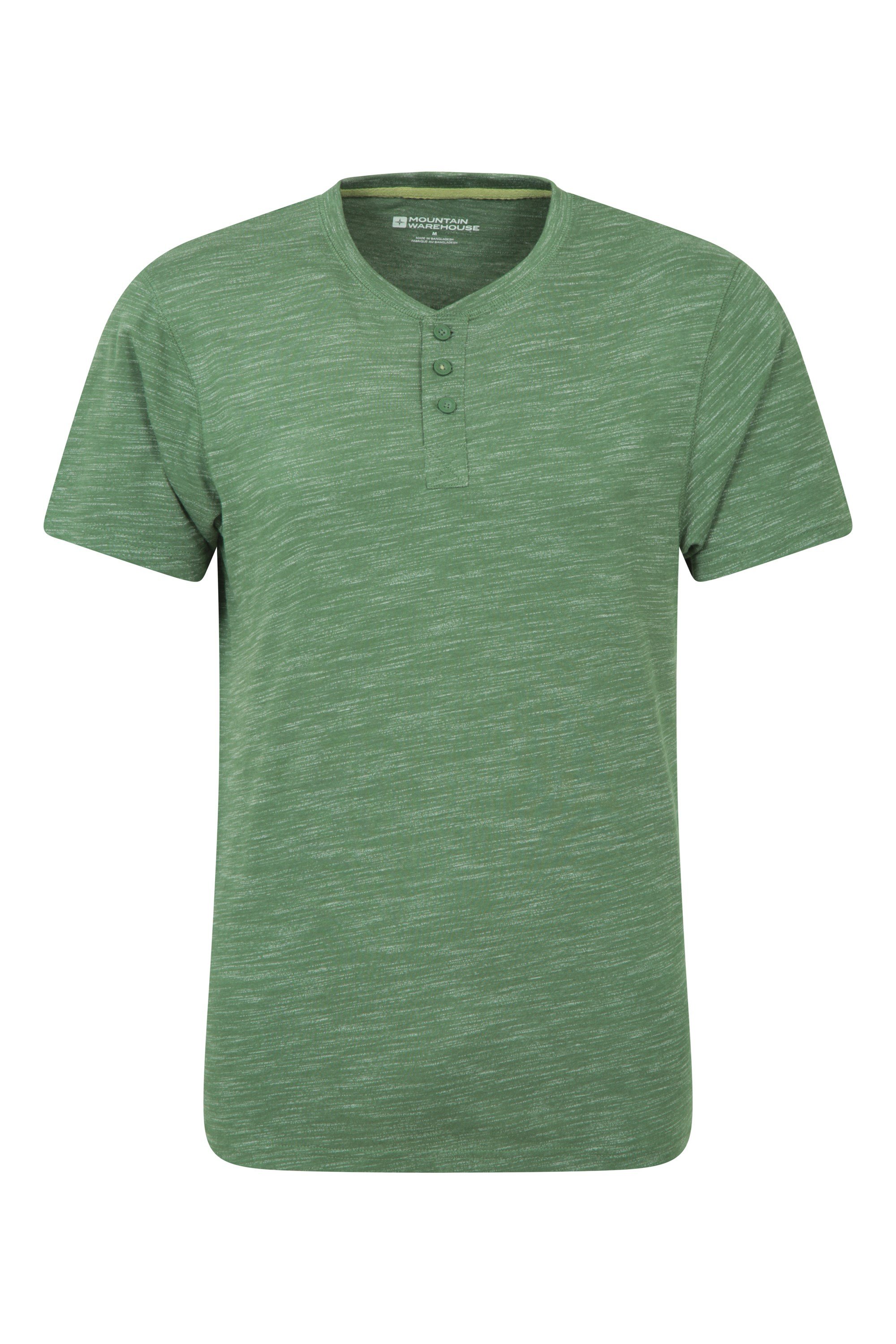 Hasst Henley Mens T-shirt - Green