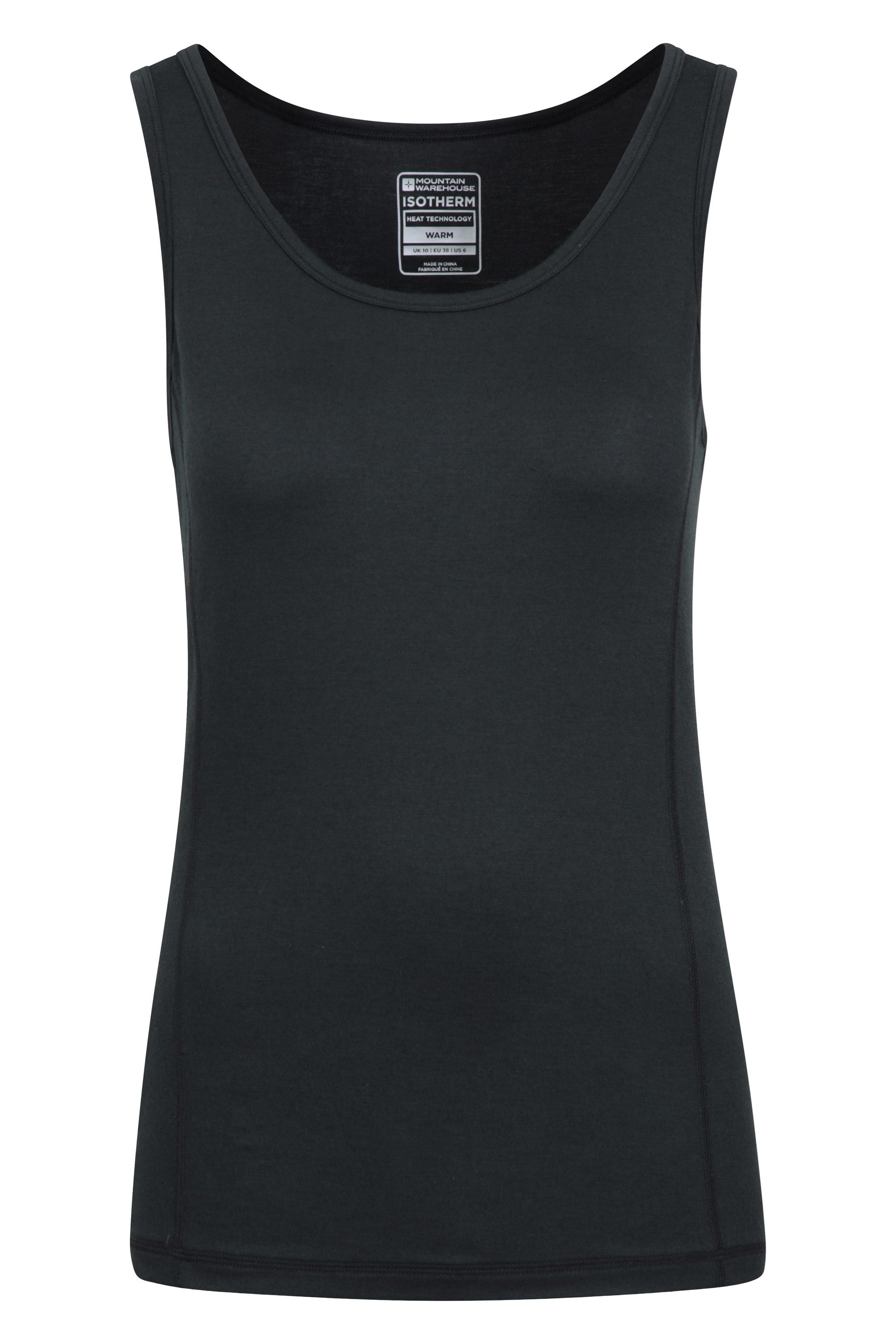 Keep The Heat Ii Womens Thermal Vest Top - Black