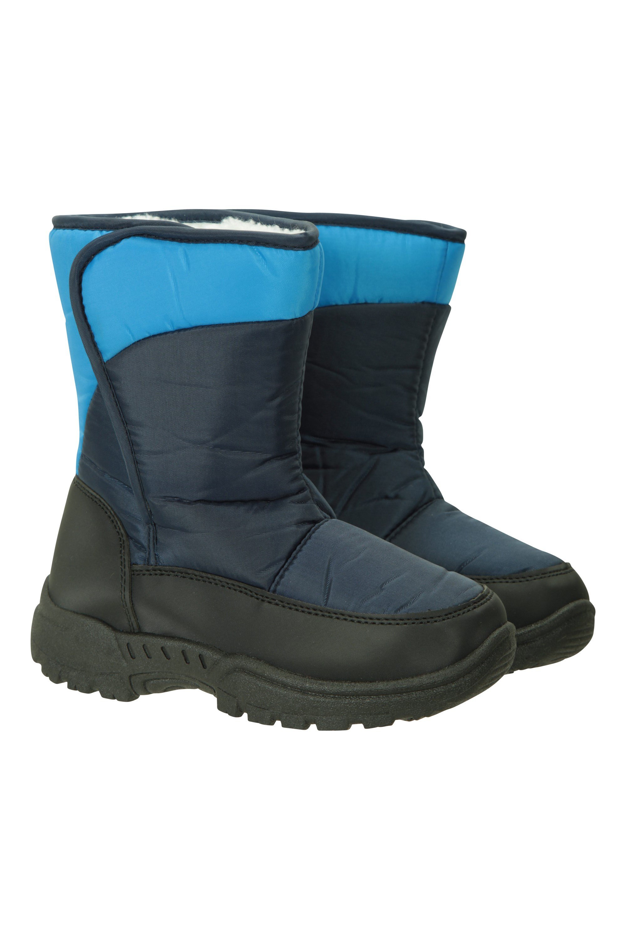 Kids Caribou Single Stripe Adaptive Snow Boots - Dark Blue