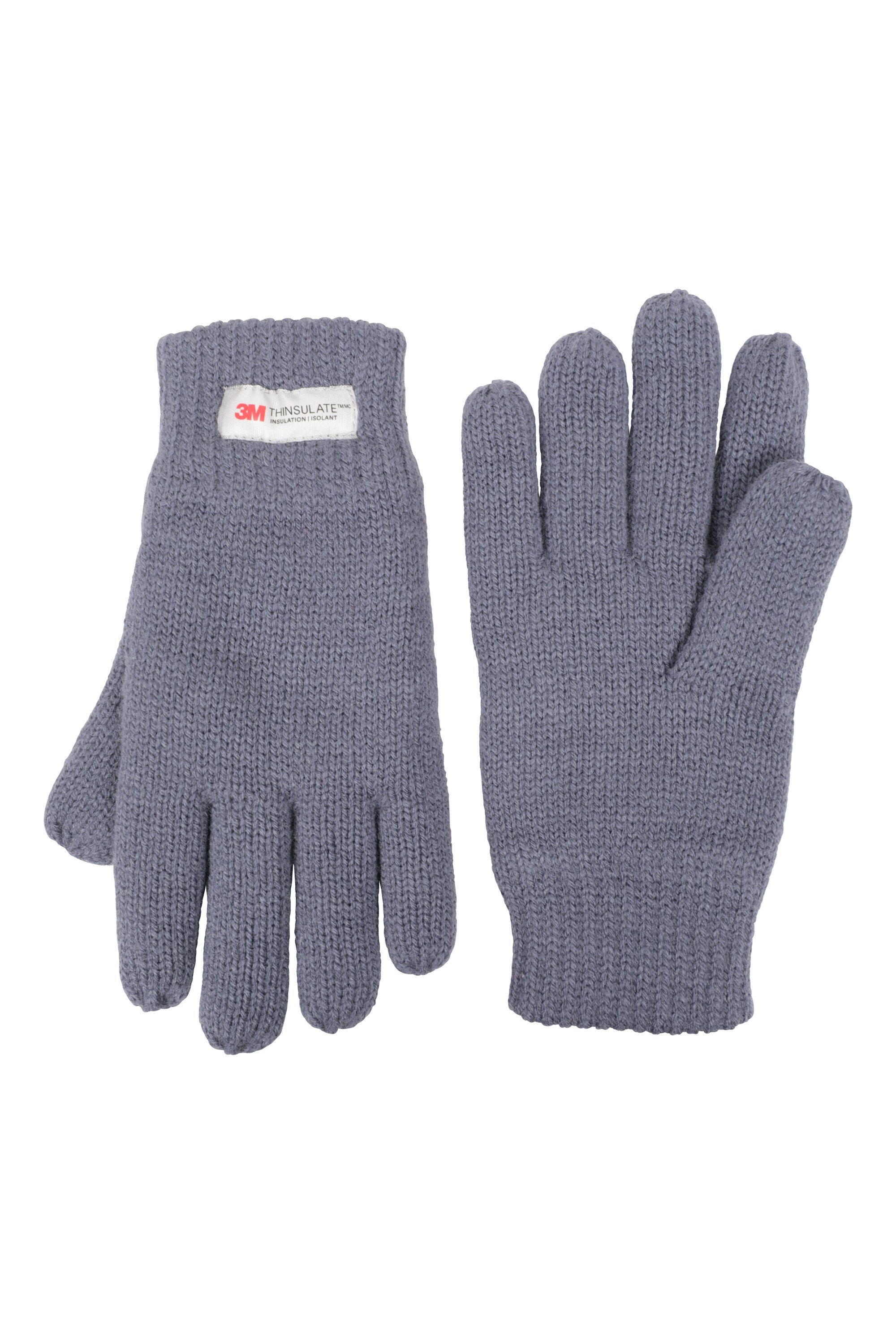 Kids Knitted Thinsulate Thermal Gloves - Blue