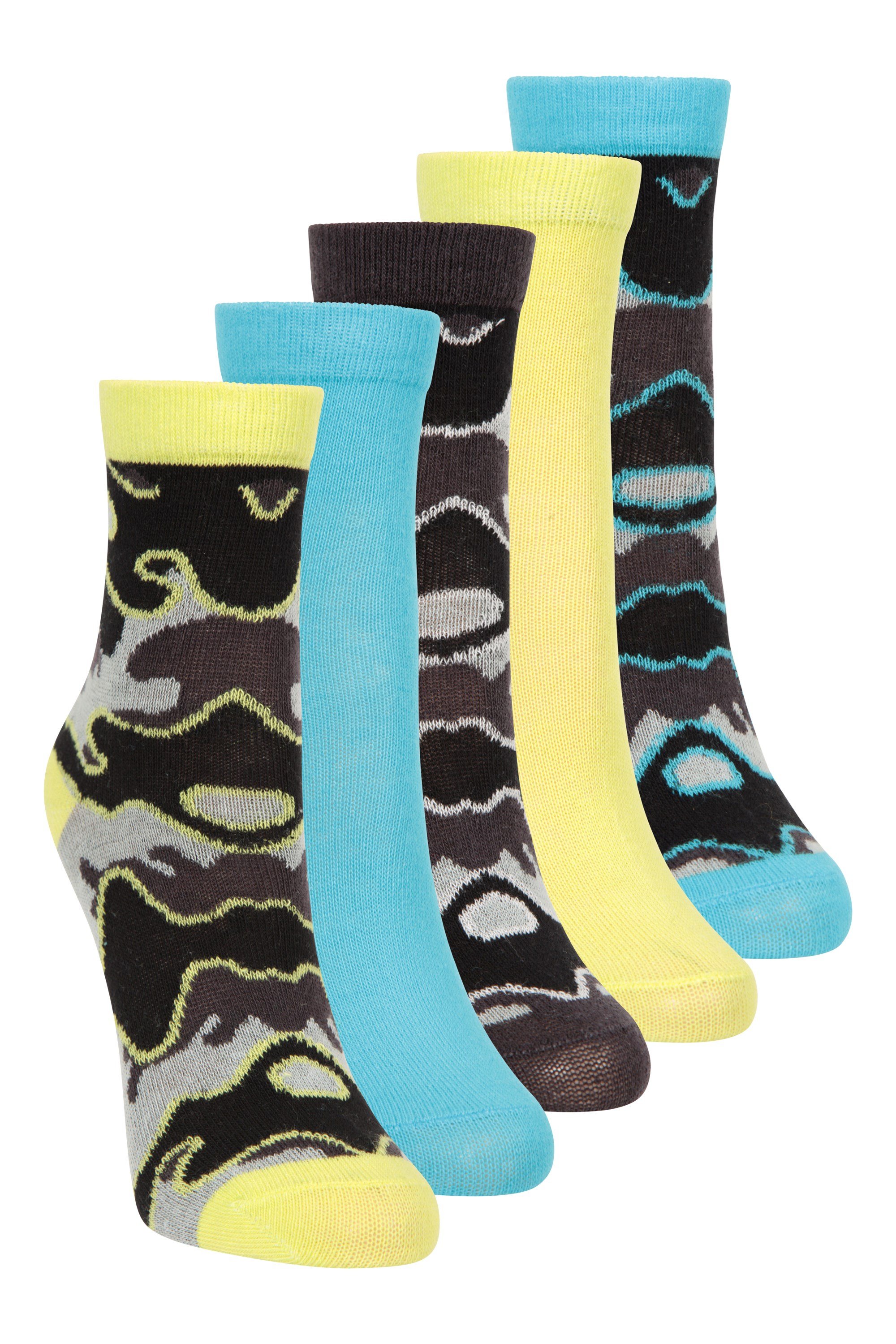 Kids Patterned Socks 5-pack - Green