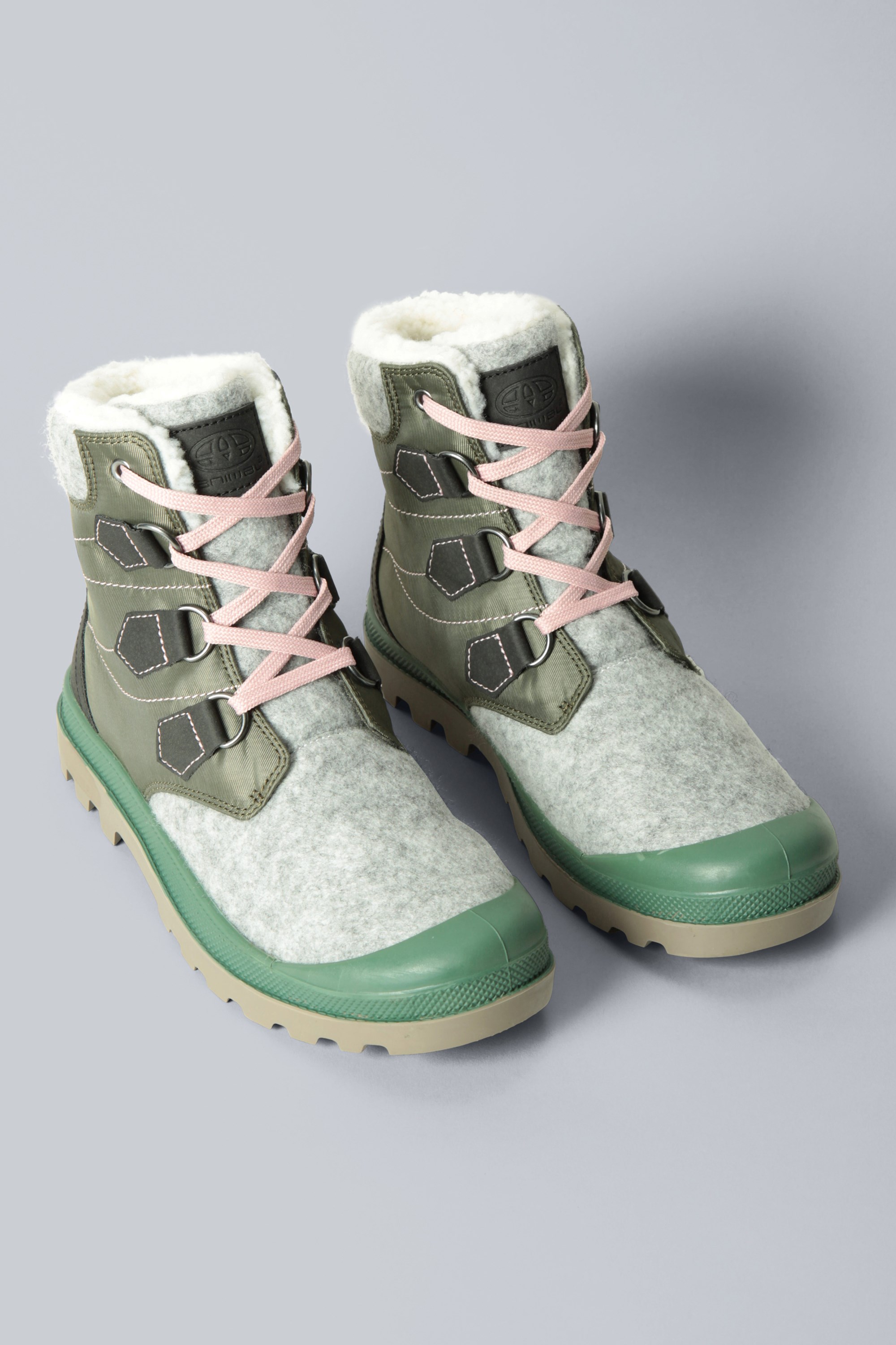 Kids Winter Lined Boots - Green
