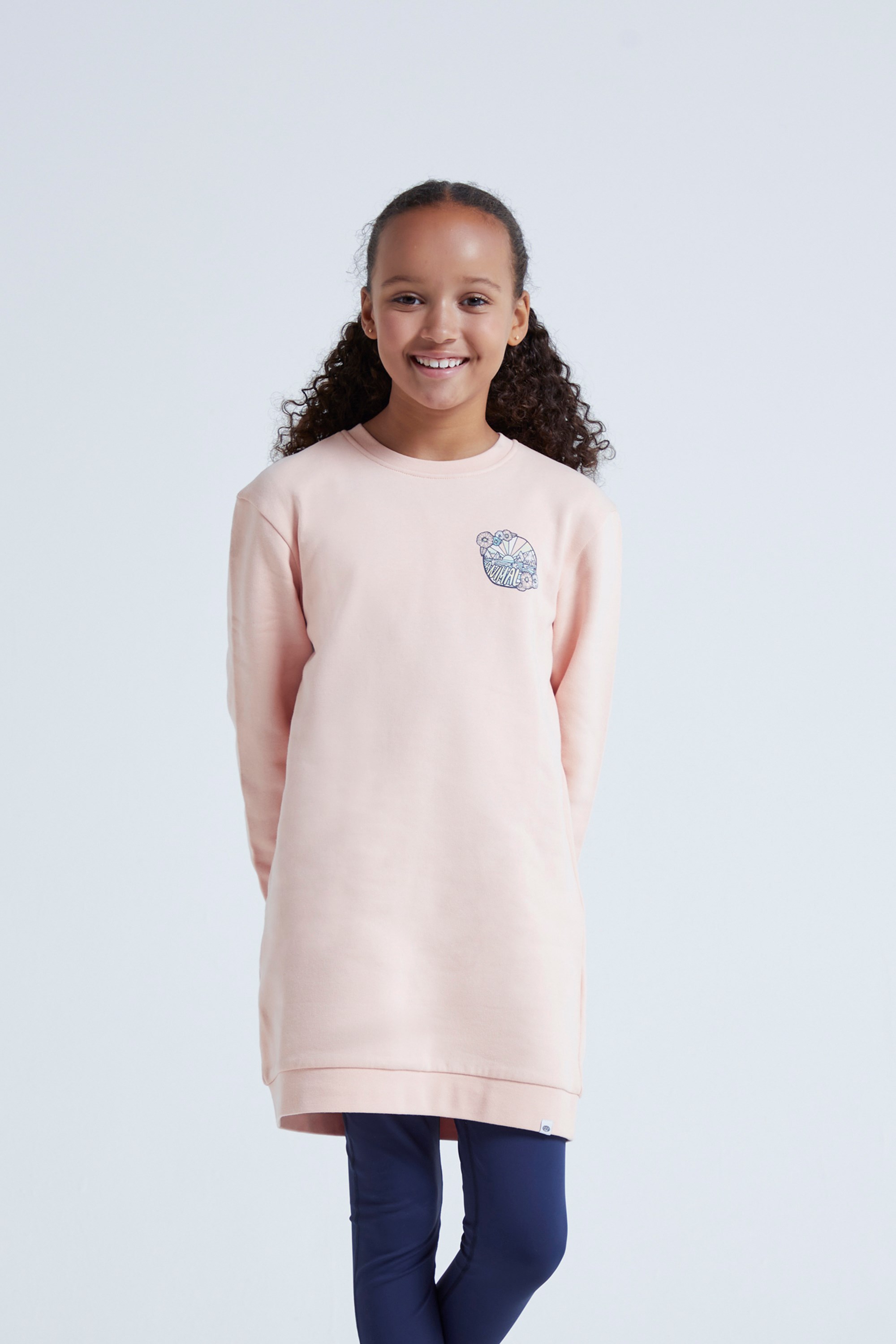 Lara Kids Organic Dress - Pink