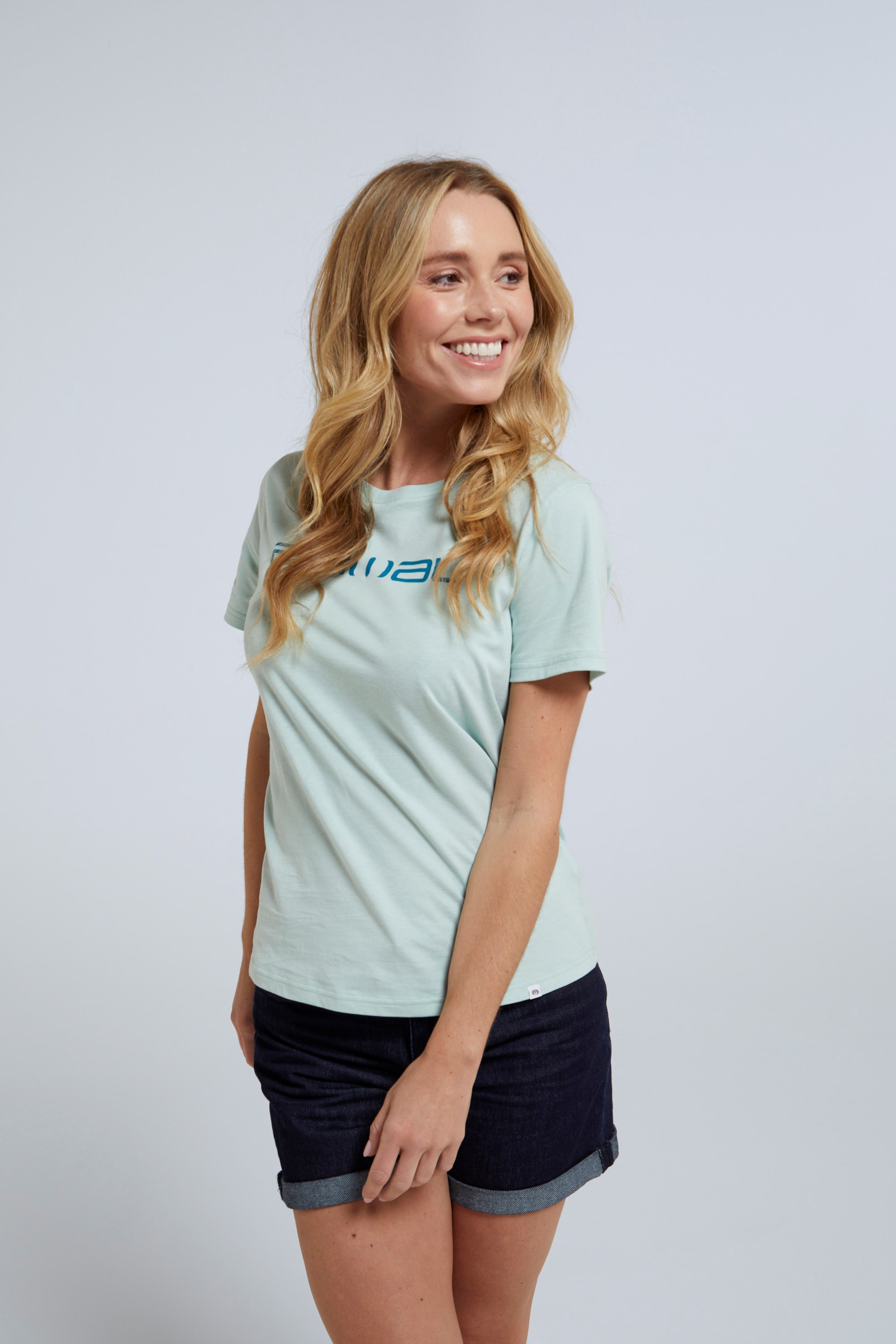 Marina Womens Organic Logo T-shirt - Teal
