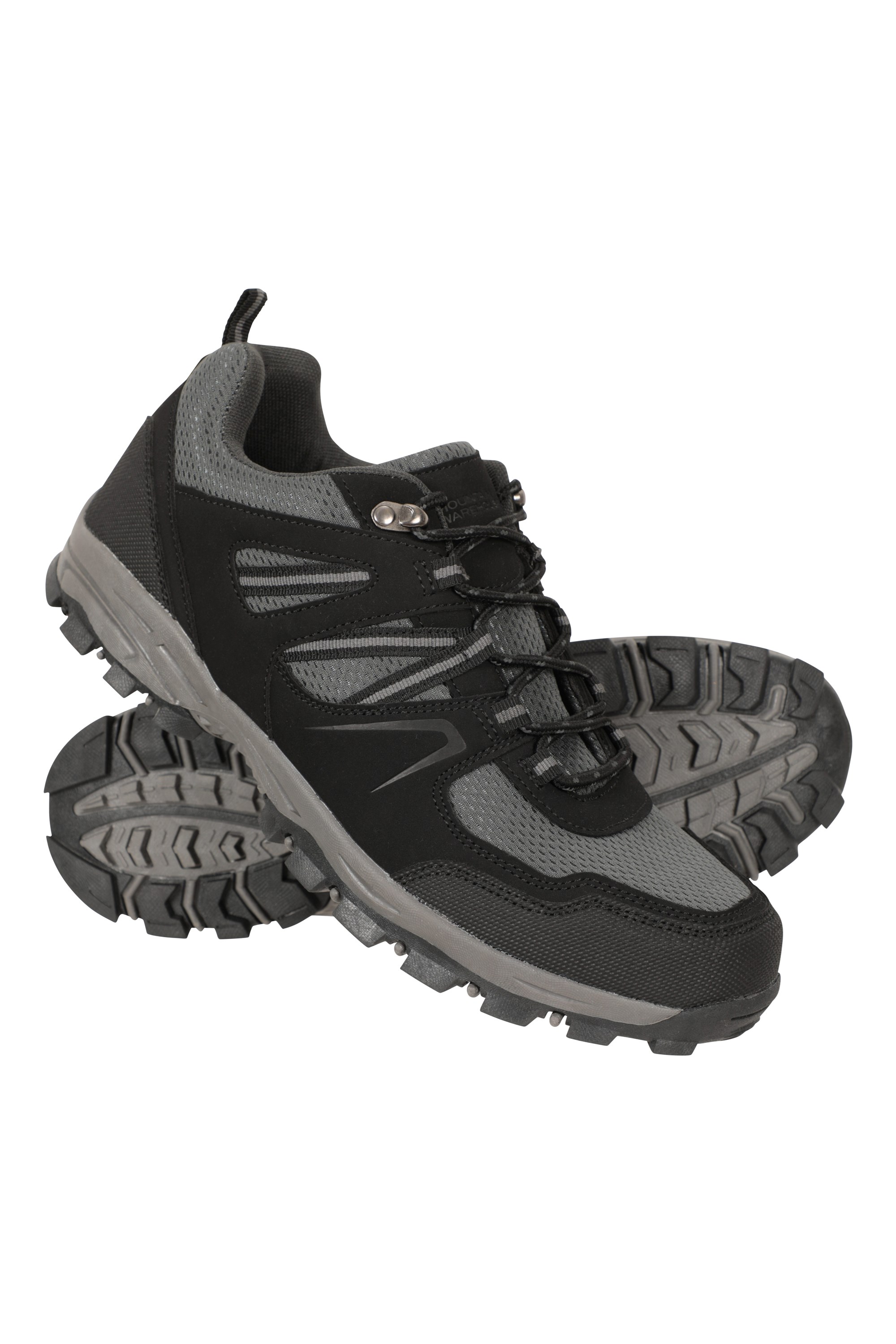 Mcleod Mens Outdoor Wide-fit Walking Shoes - Black