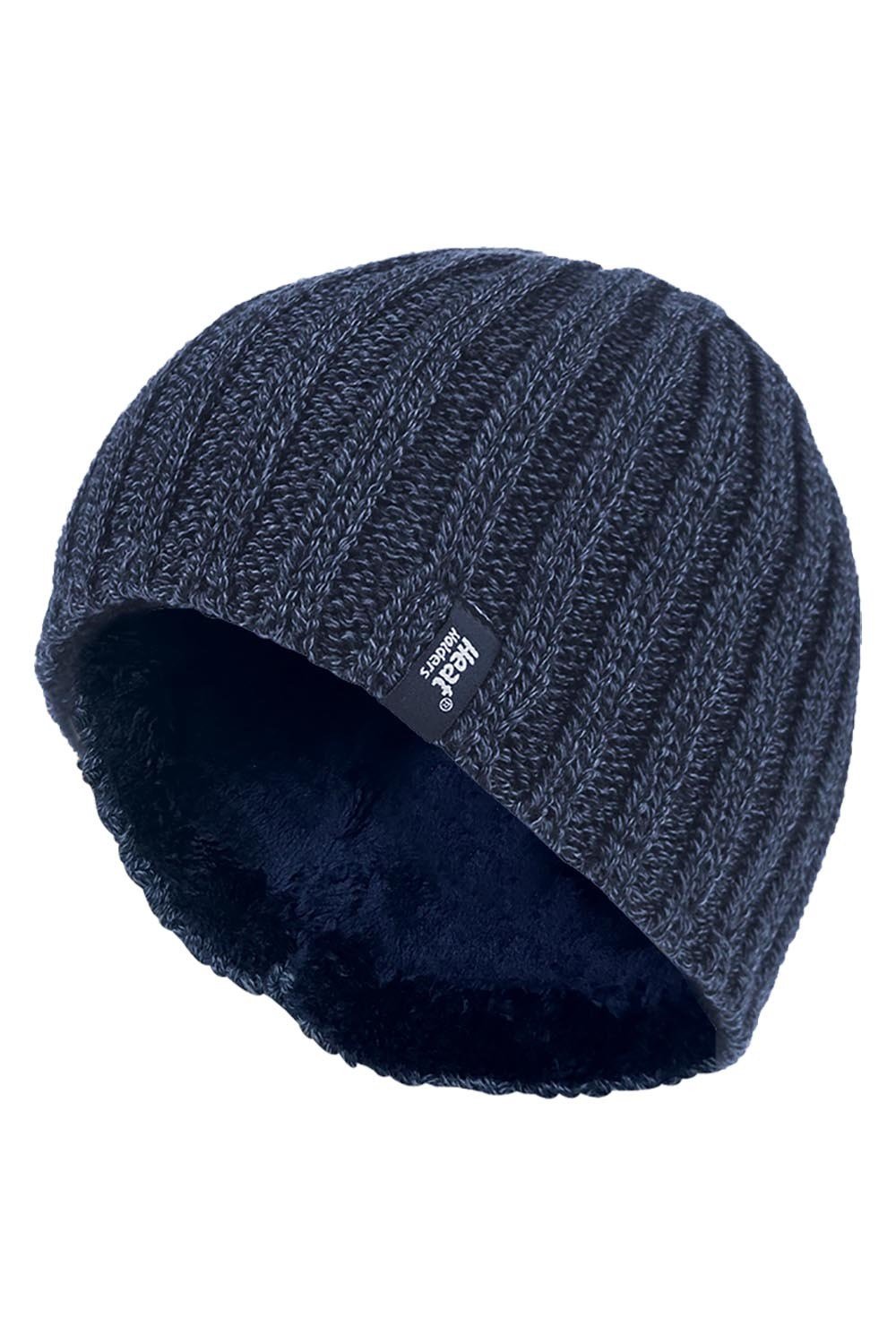 Mens 3. 4 Tog Ribbed Thermal Knitted Hat -